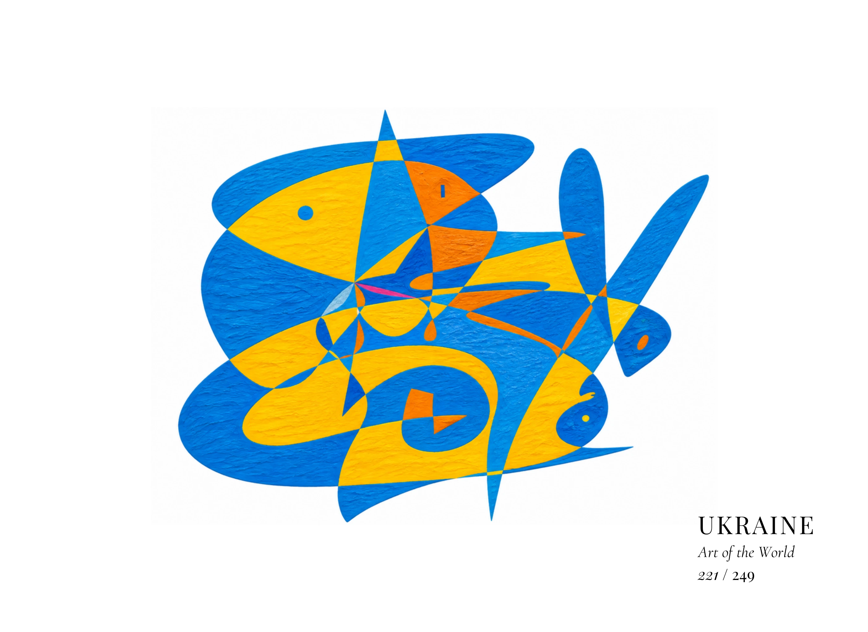Kunstwerk über Ukraine von Gheorghe Virtosu aus der Serie Art of the World