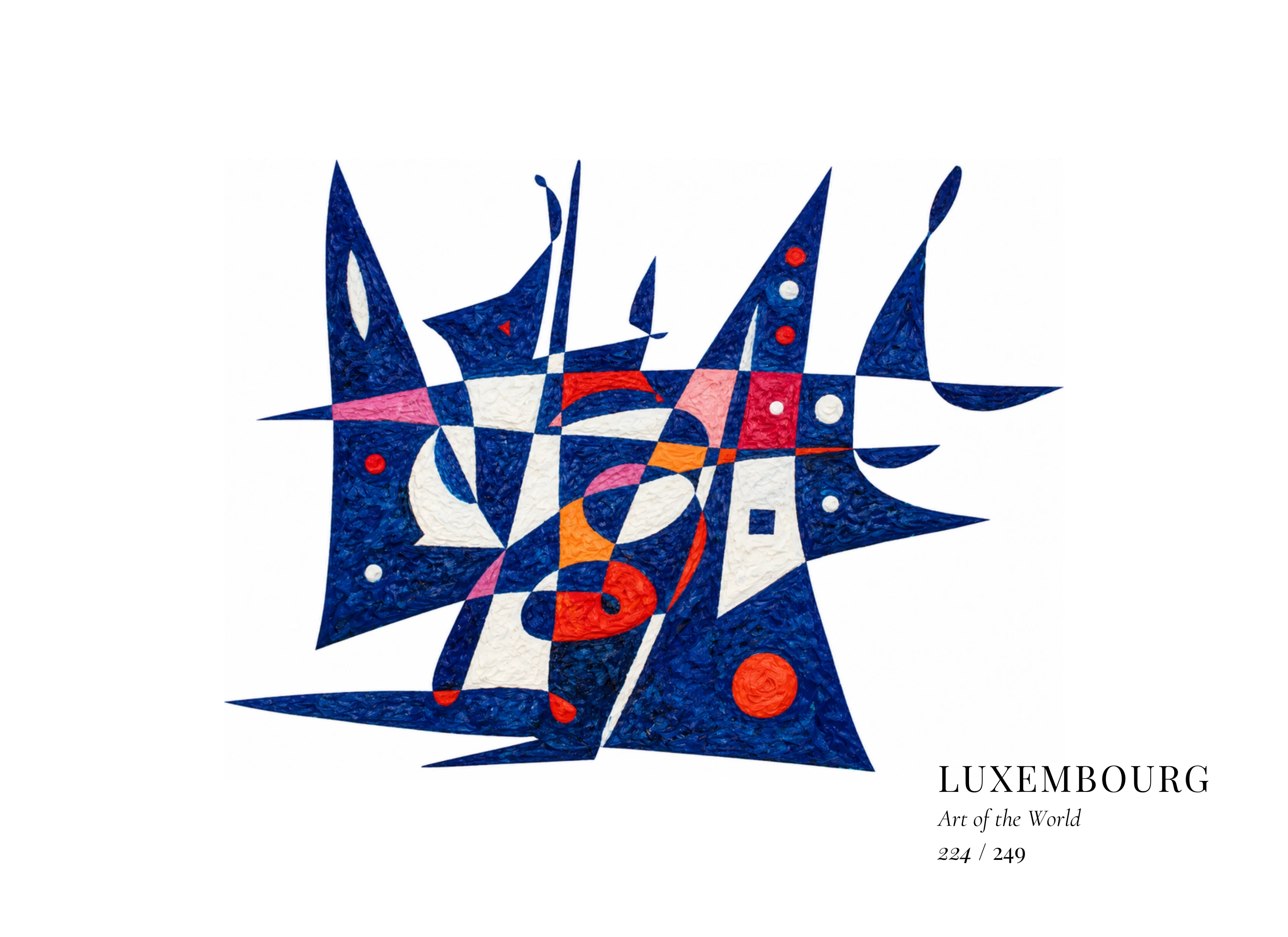 Kunstwerk über Luxemburg von Gheorghe Virtosu aus der Serie Art of the World