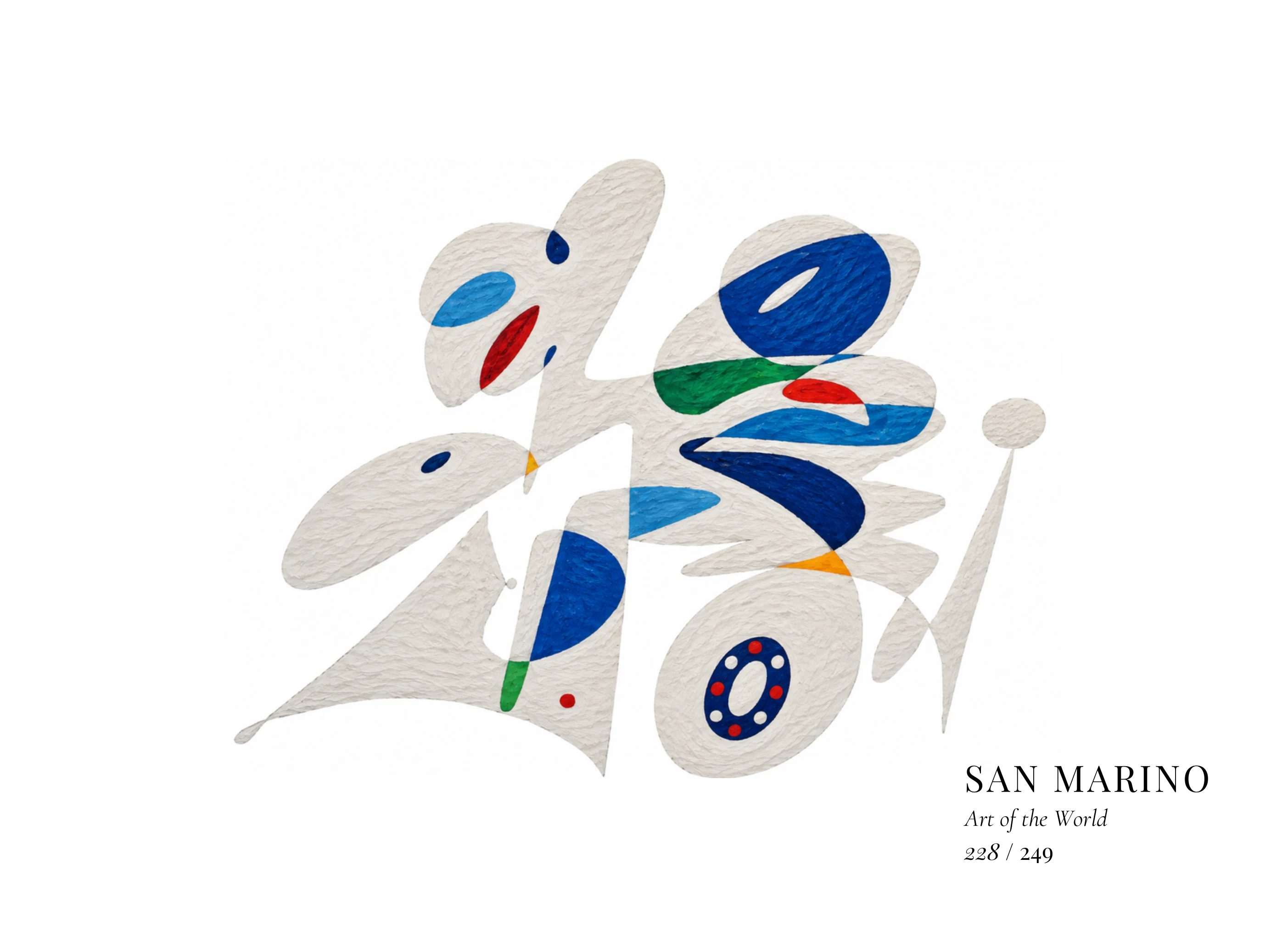 Kunstwerk über San Marino von Gheorghe Virtosu aus der Serie Art of the World