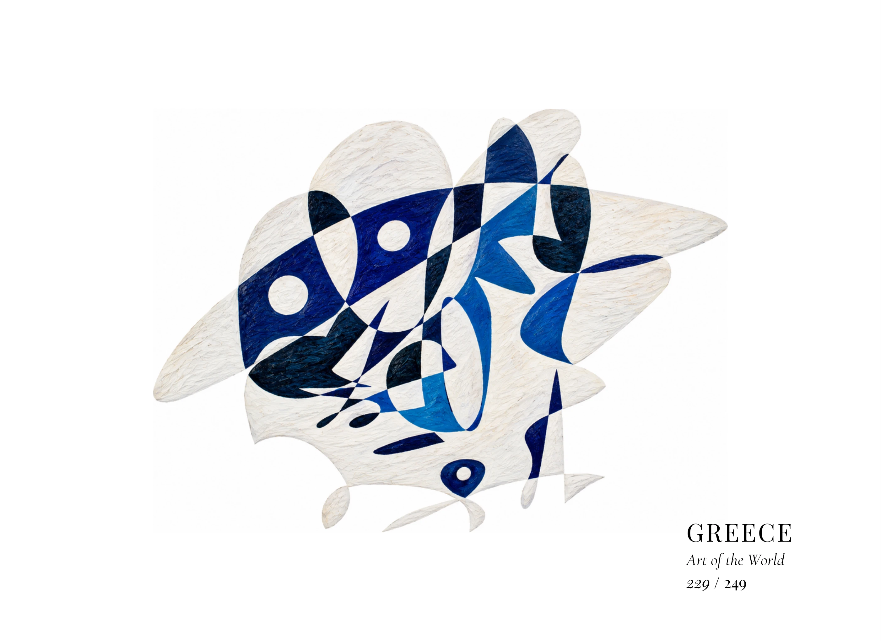 Kunstwerk über Griechenland von Gheorghe Virtosu aus der Serie Art of the World