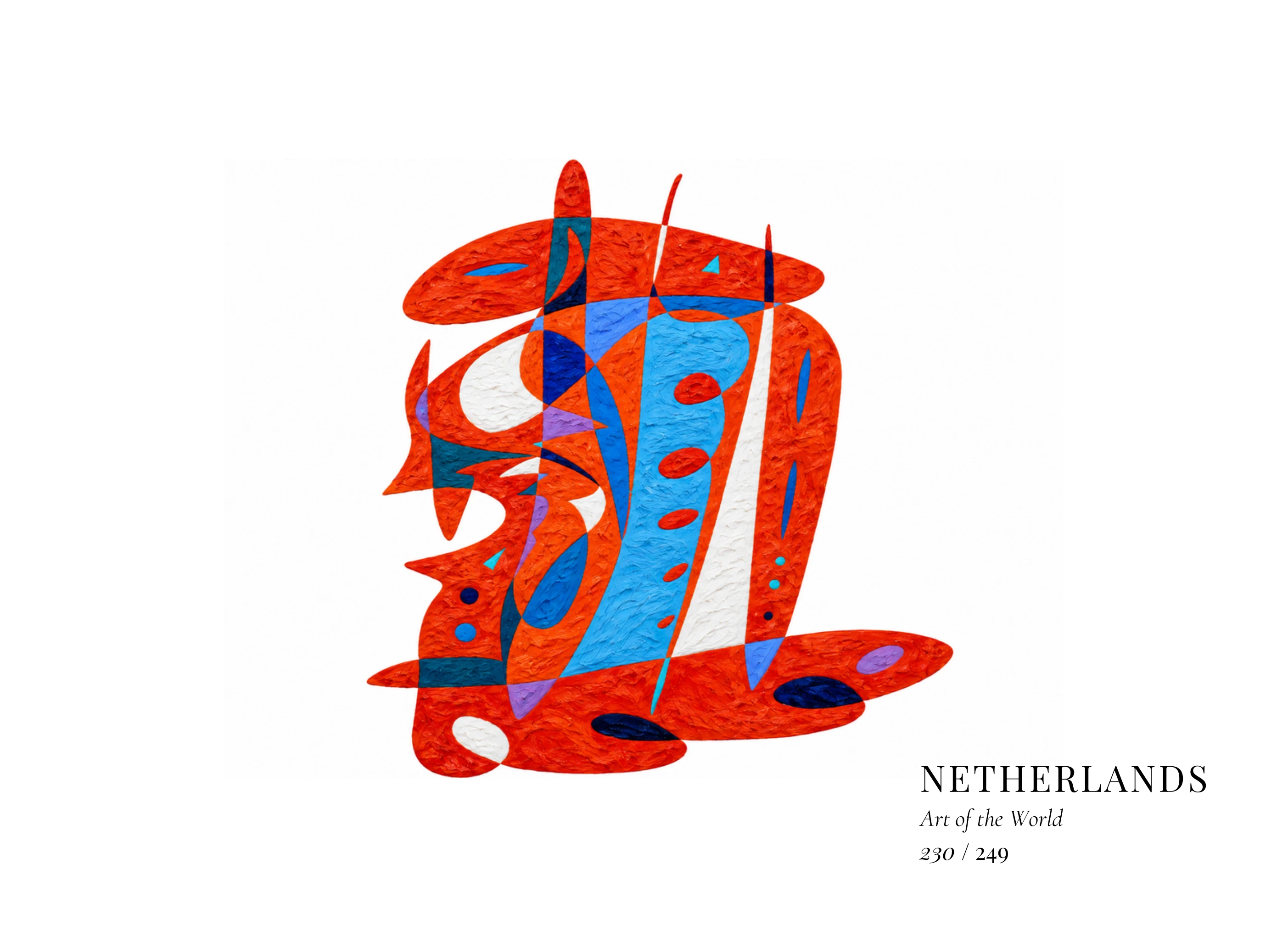 Kunstwerk über Niederlande von Gheorghe Virtosu aus der Serie Art of the World