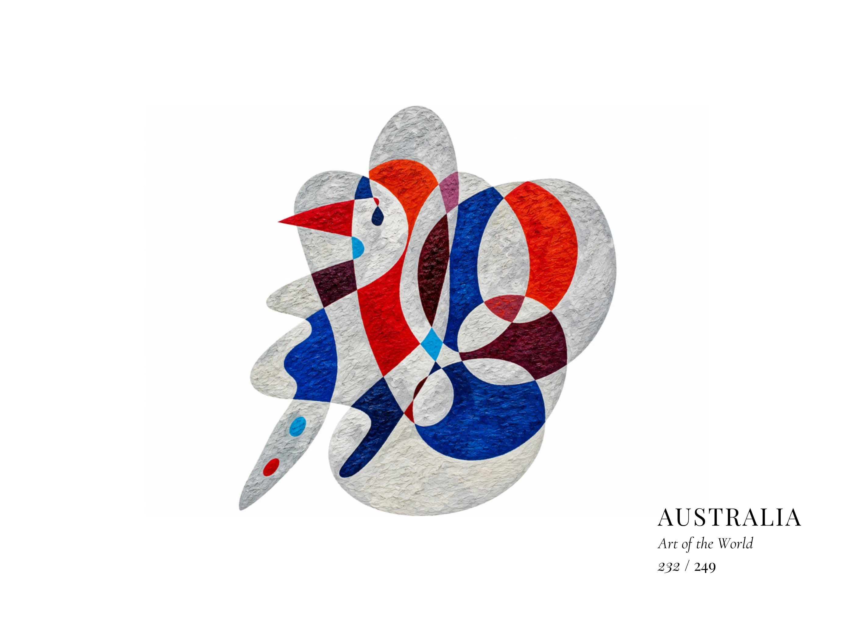 Kunstwerk über Australien von Gheorghe Virtosu aus der Serie Art of the World