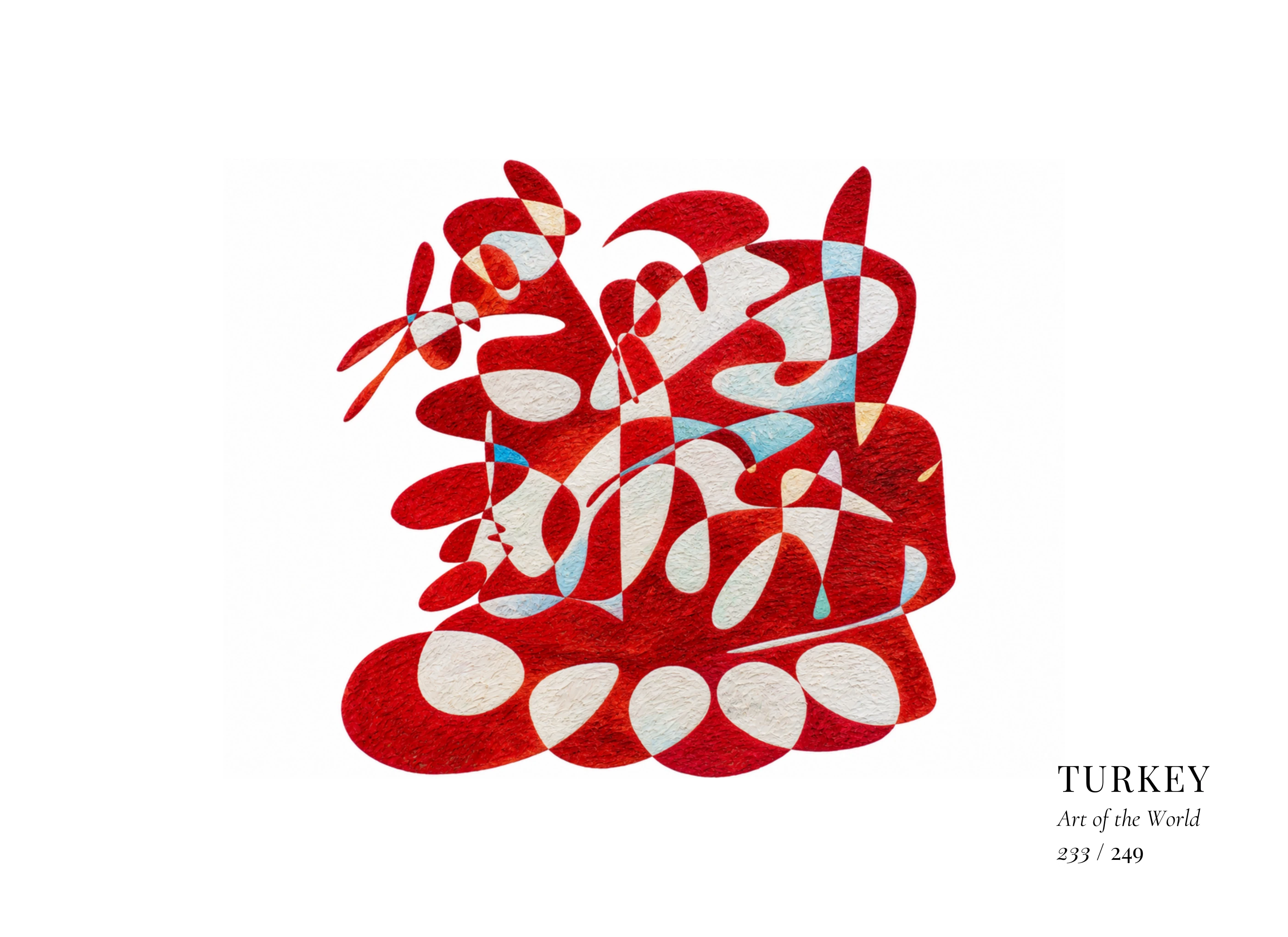 Kunstwerk über Türkei von Gheorghe Virtosu aus der Serie Art of the World