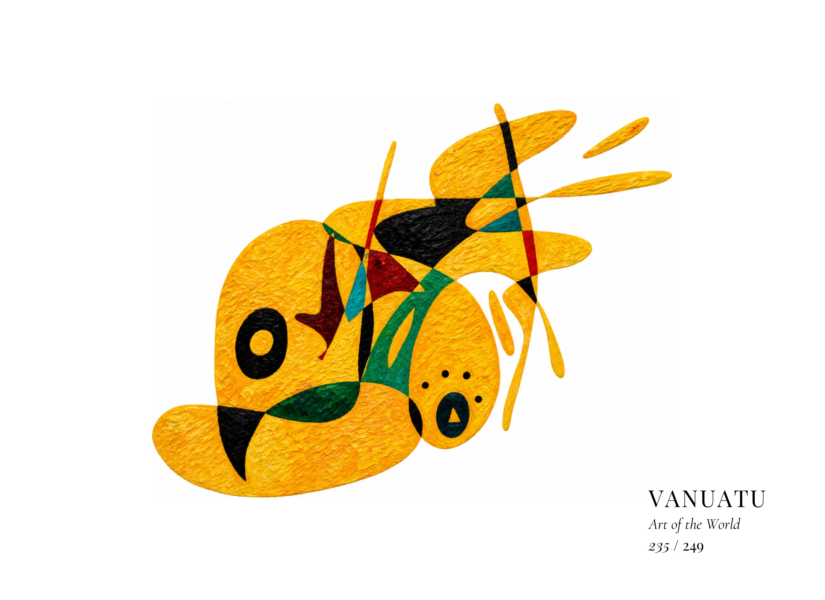 Kunstwerk über Vanuatu von Gheorghe Virtosu aus der Serie Art of the World