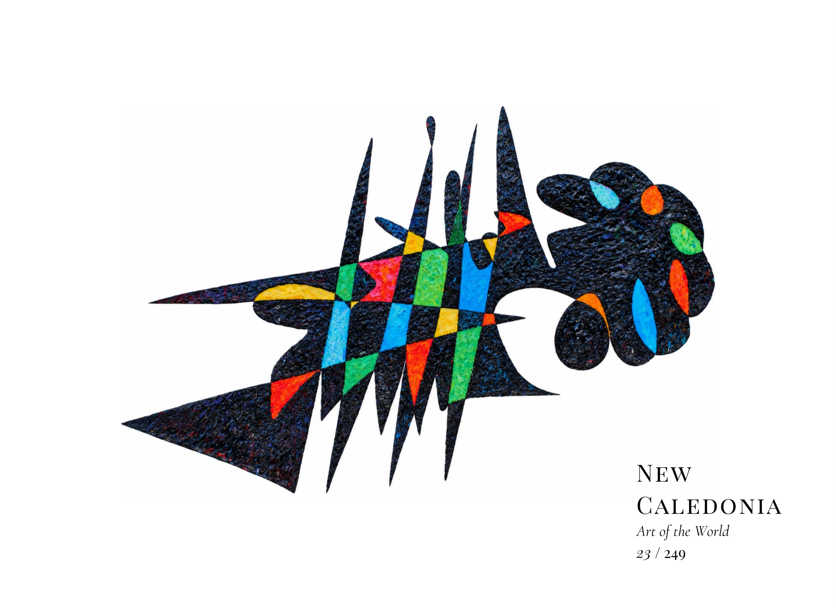 Kunstwerk über Neukaledonien von Gheorghe Virtosu aus der Serie Art of the World