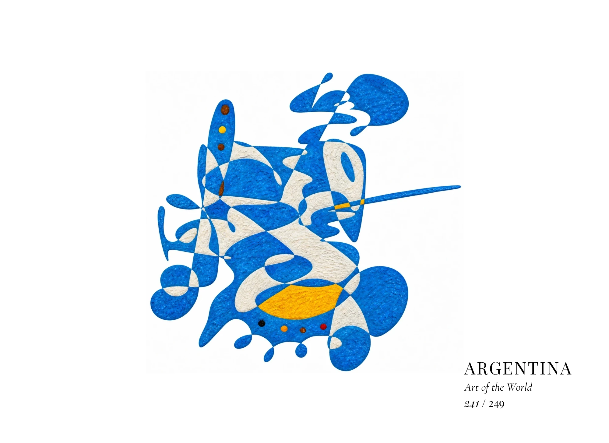 Kunstwerk über Argentinien von Gheorghe Virtosu aus der Serie Art of the World