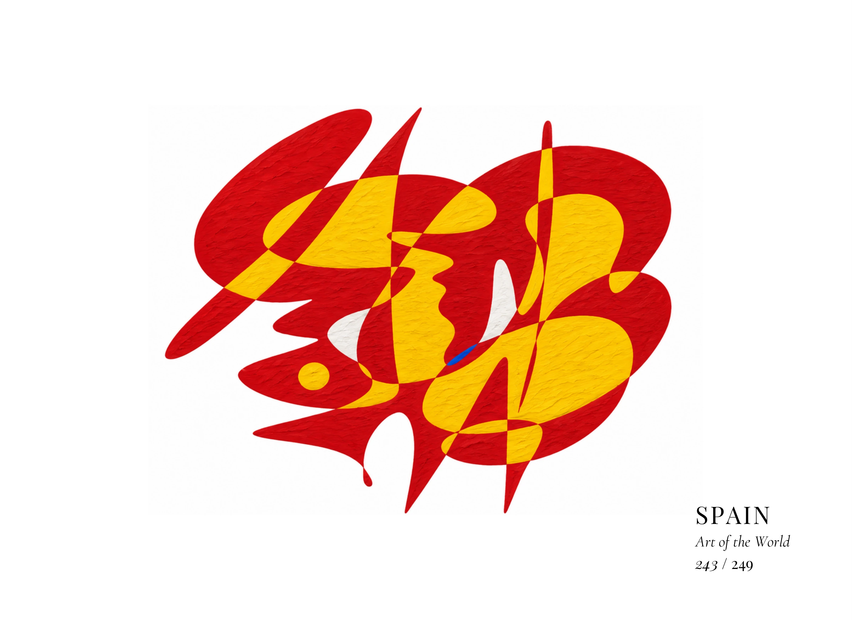 Kunstwerk über Spanien von Gheorghe Virtosu aus der Serie Art of the World