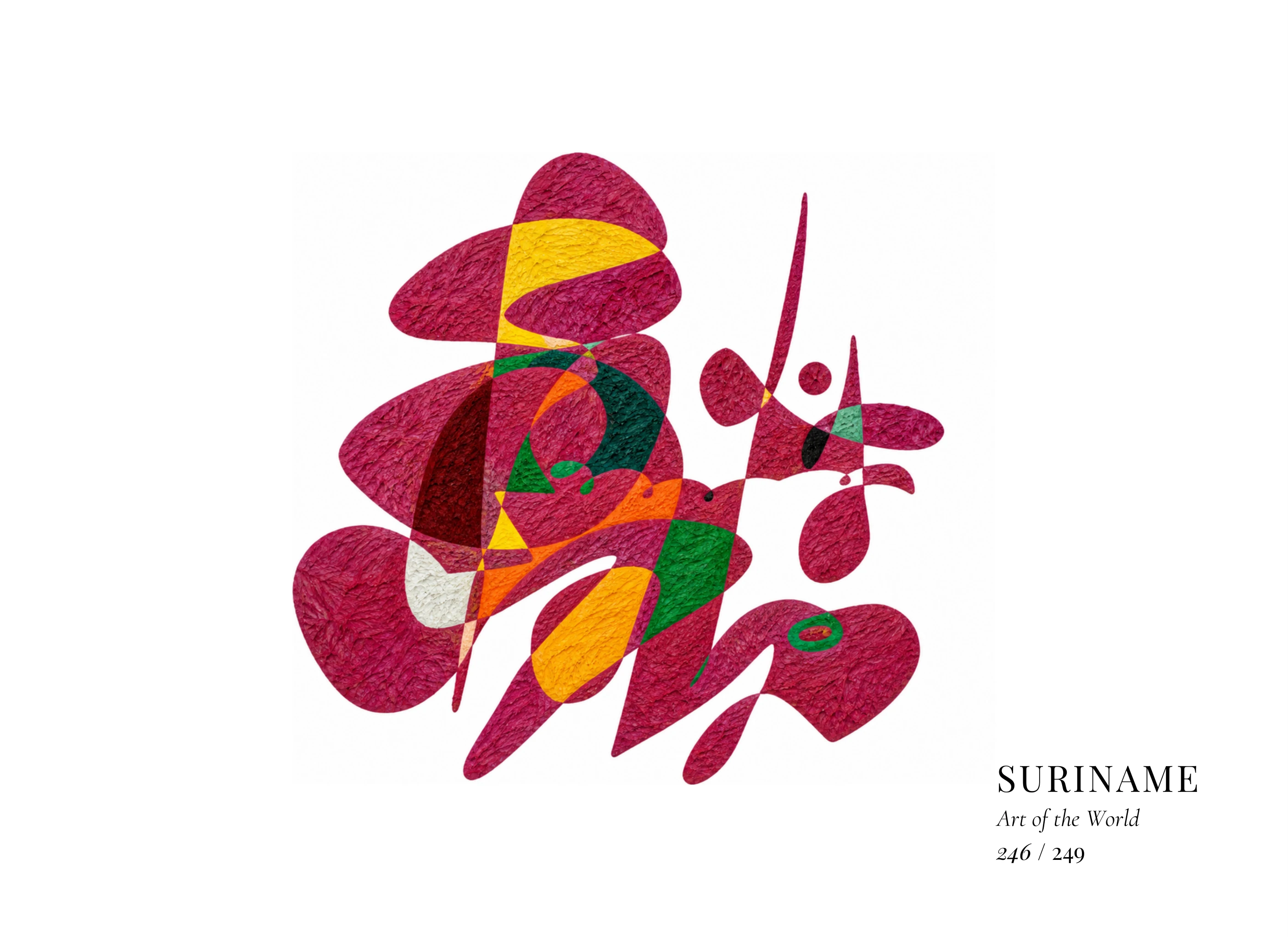 Kunstwerk über Suriname von Gheorghe Virtosu aus der Serie Art of the World