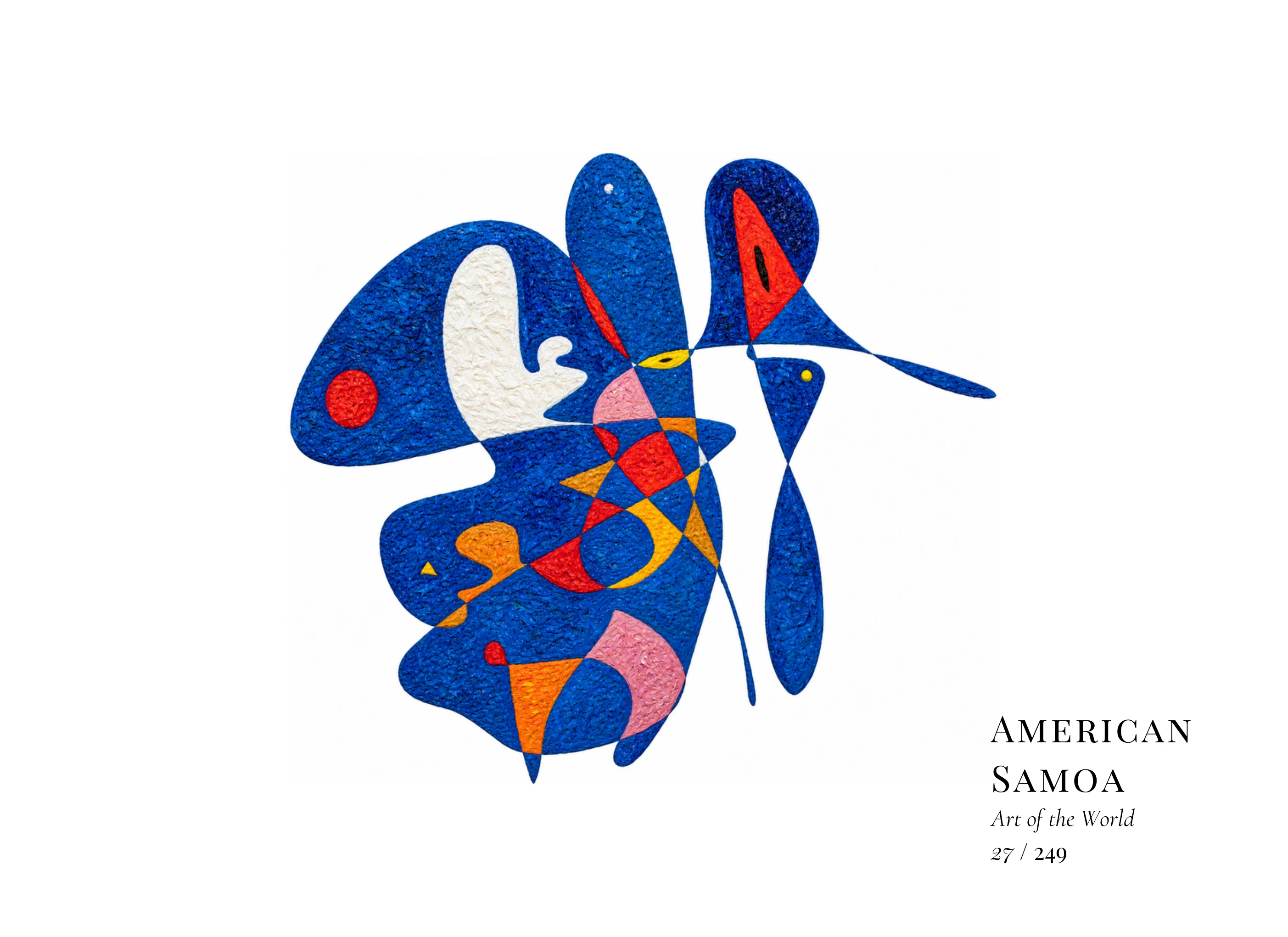 Kunstwerk über Amerikanisch-Samoa von Gheorghe Virtosu aus der Serie Art of the World