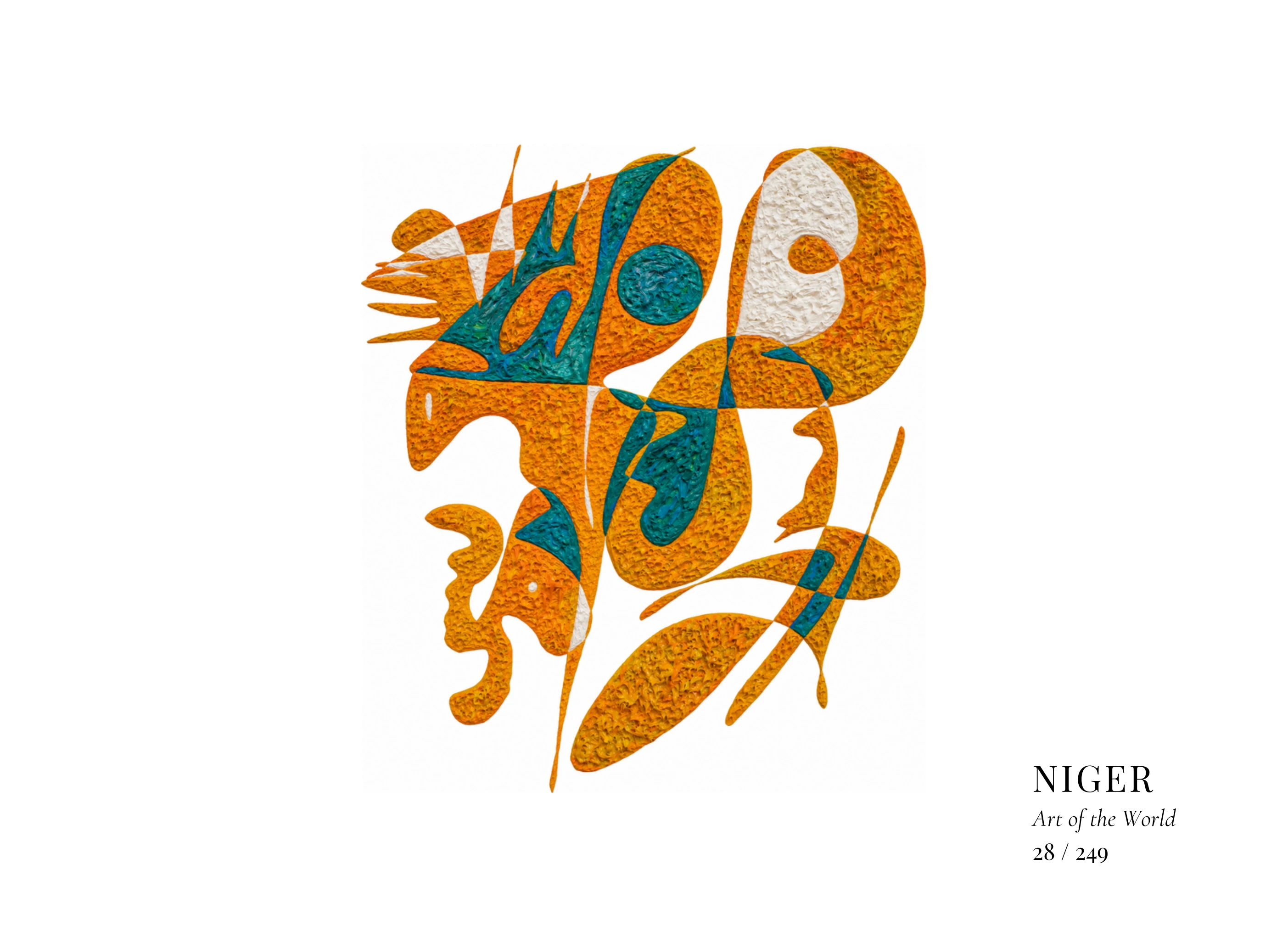 Kunstwerk über Niger von Gheorghe Virtosu aus der Serie Art of the World