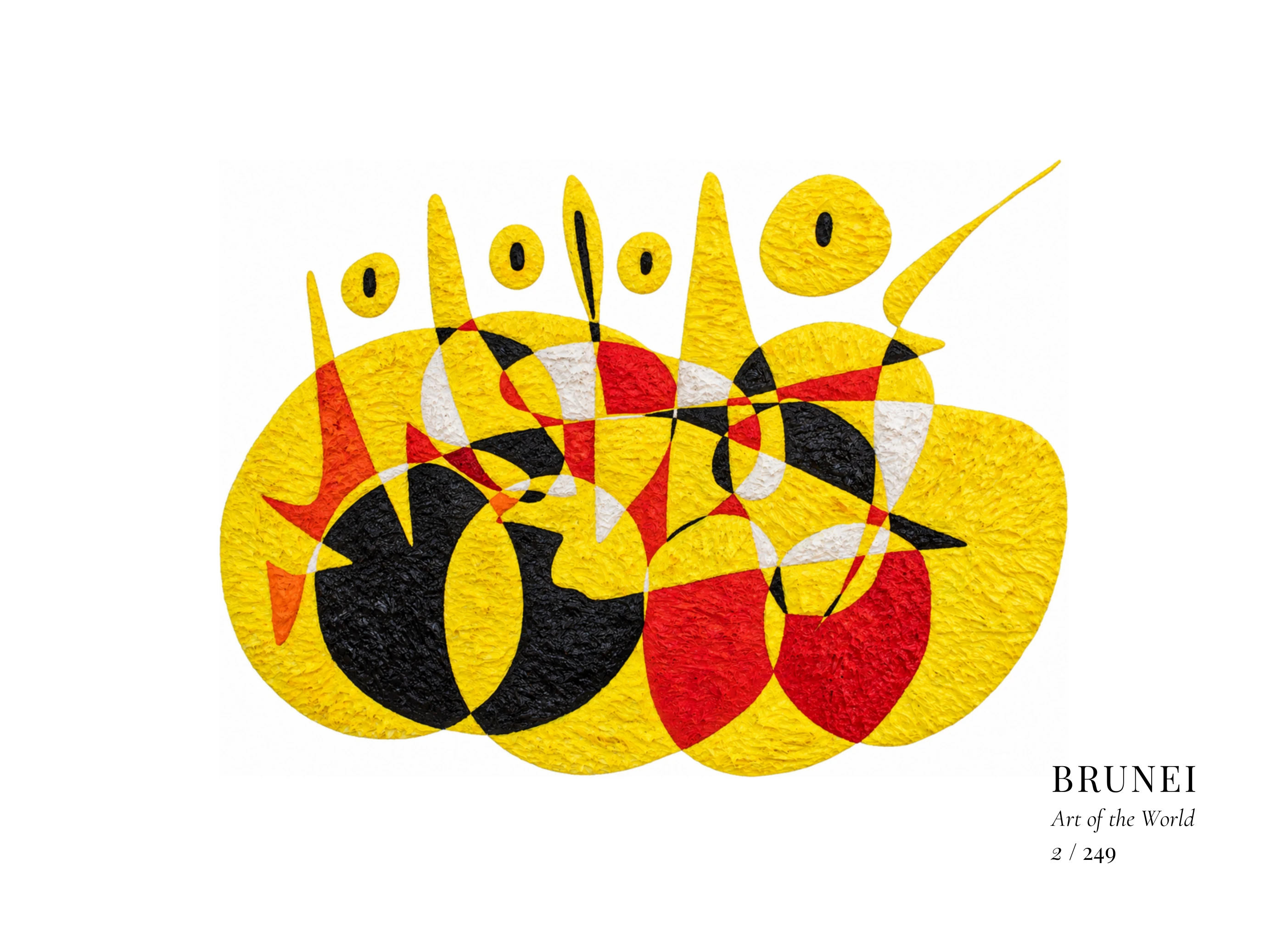 Kunstwerk über Brunei von Gheorghe Virtosu aus der Serie Art of the World