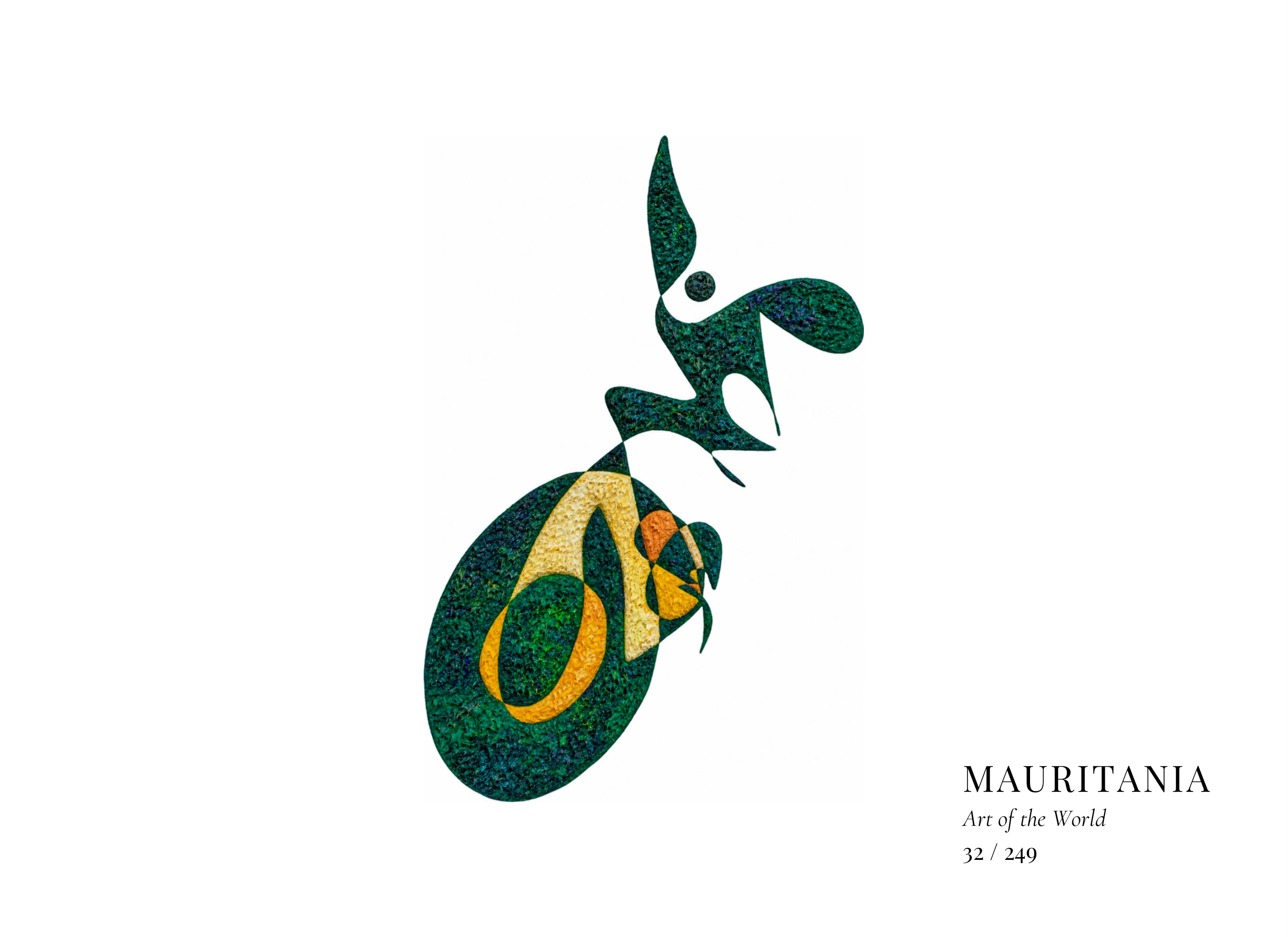 Kunstwerk über Mauretanien von Gheorghe Virtosu aus der Serie Art of the World
