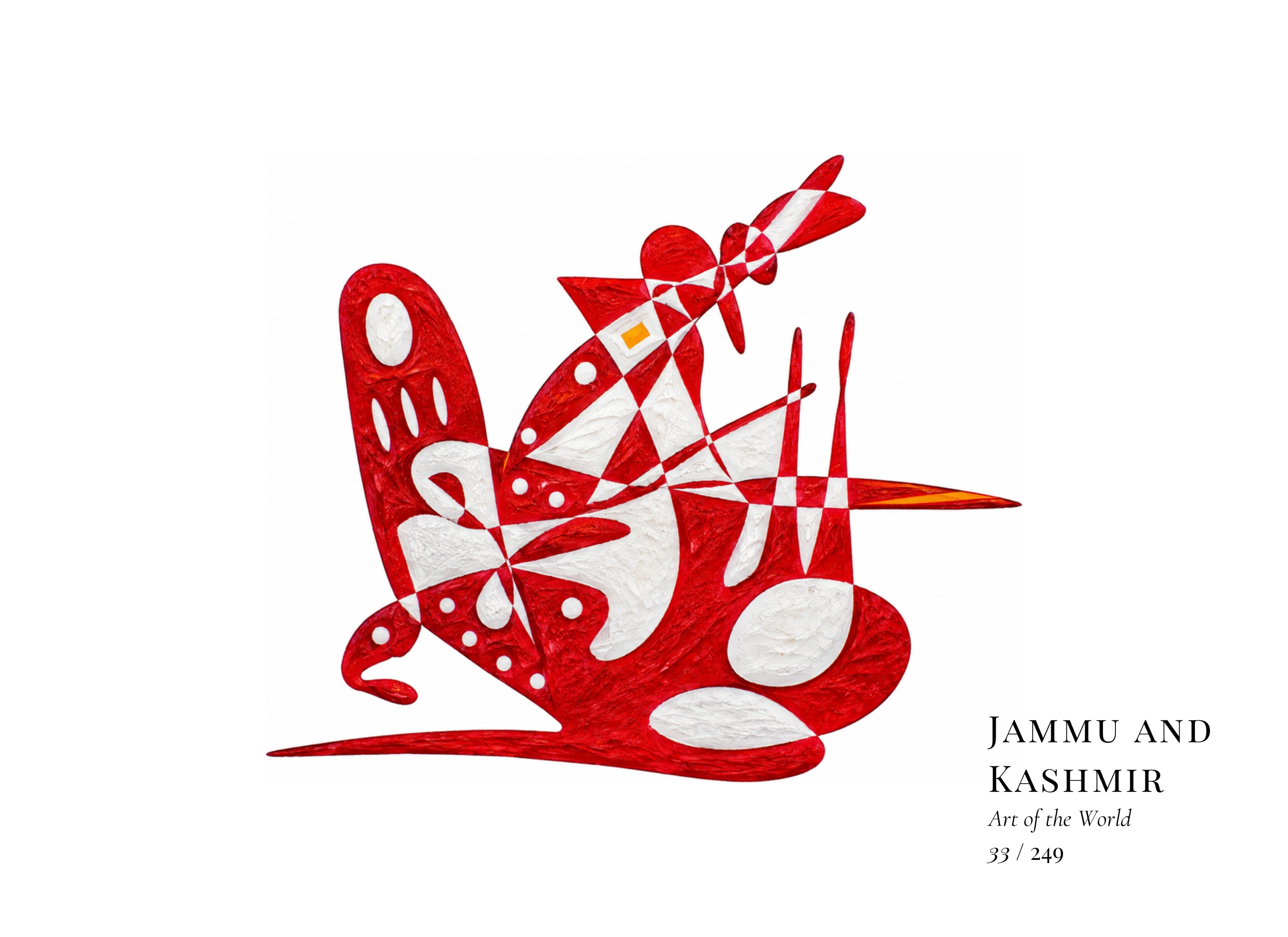 Kunstwerk über Jammu und Kaschmir von Gheorghe Virtosu aus der Serie Art of the World