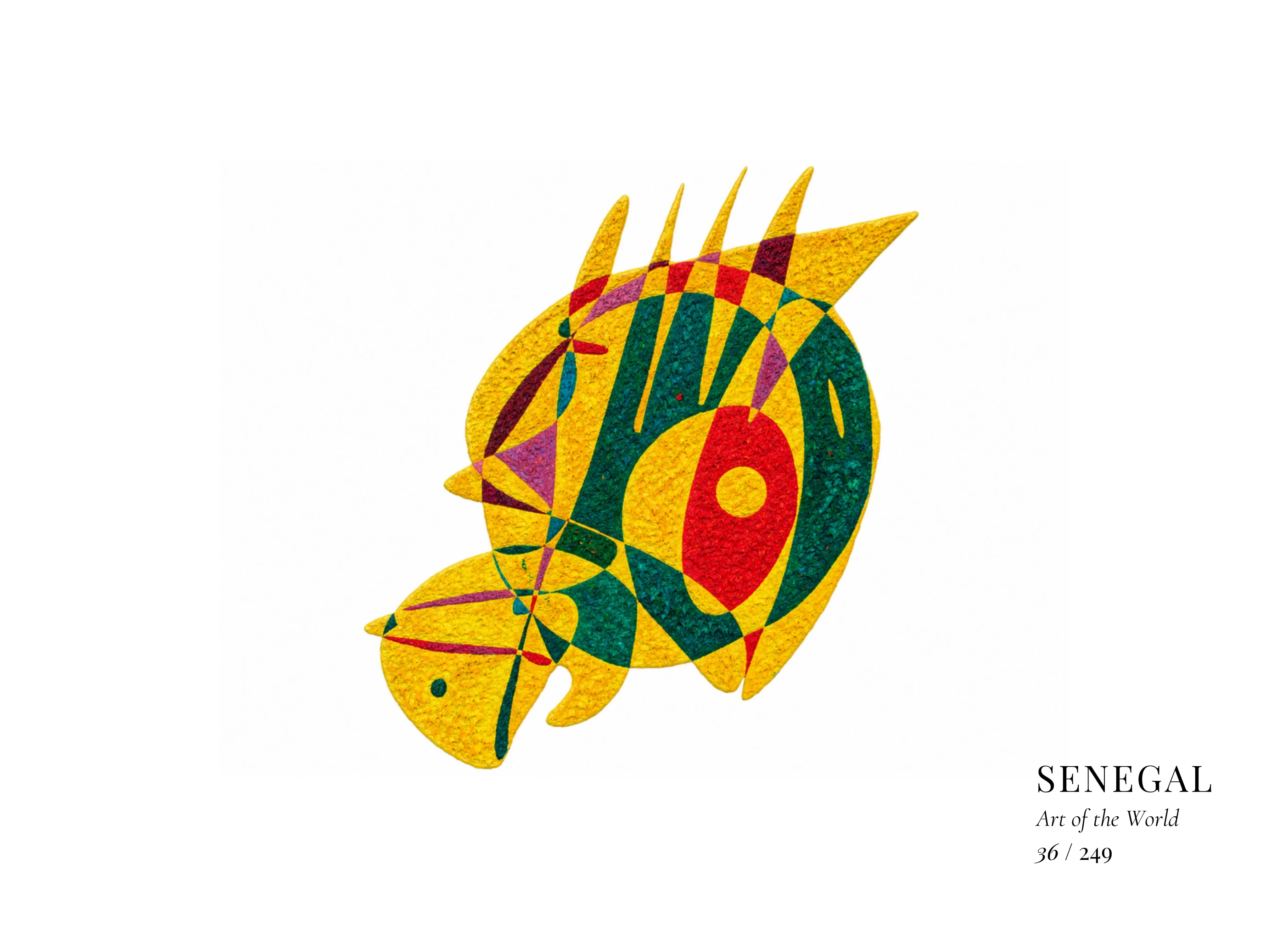Kunstwerk über Senegal von Gheorghe Virtosu aus der Serie Art of the World