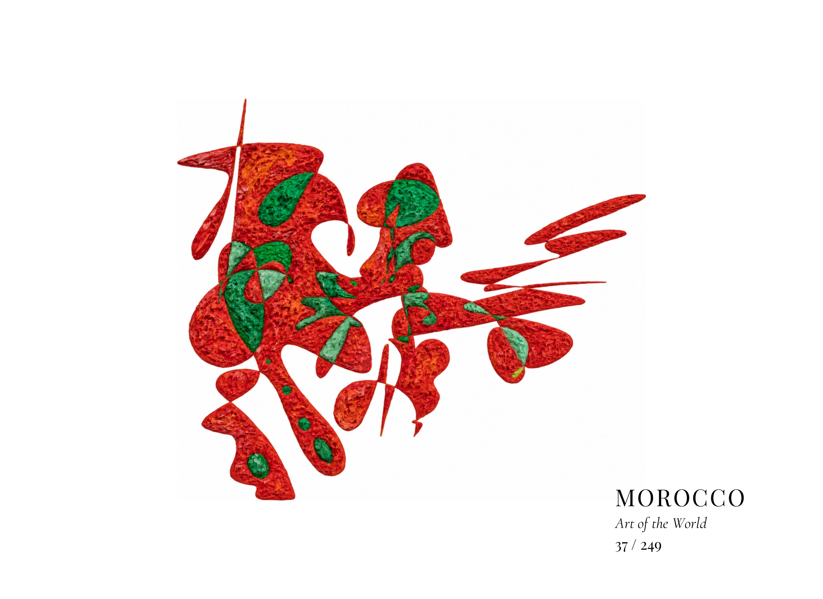 Kunstwerk über Marokko von Gheorghe Virtosu aus der Serie Art of the World