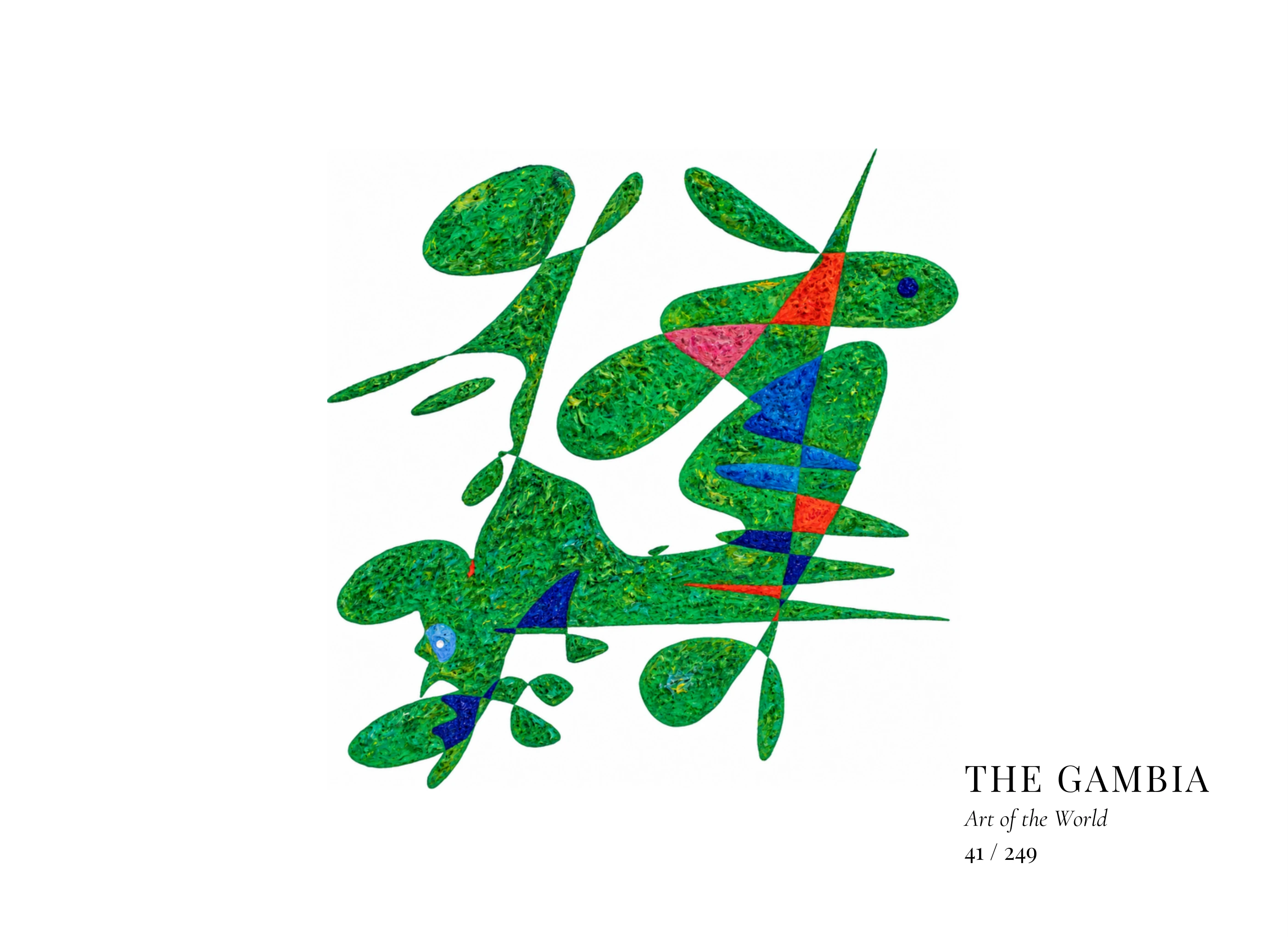 Kunstwerk über Gambia von Gheorghe Virtosu aus der Serie Art of the World