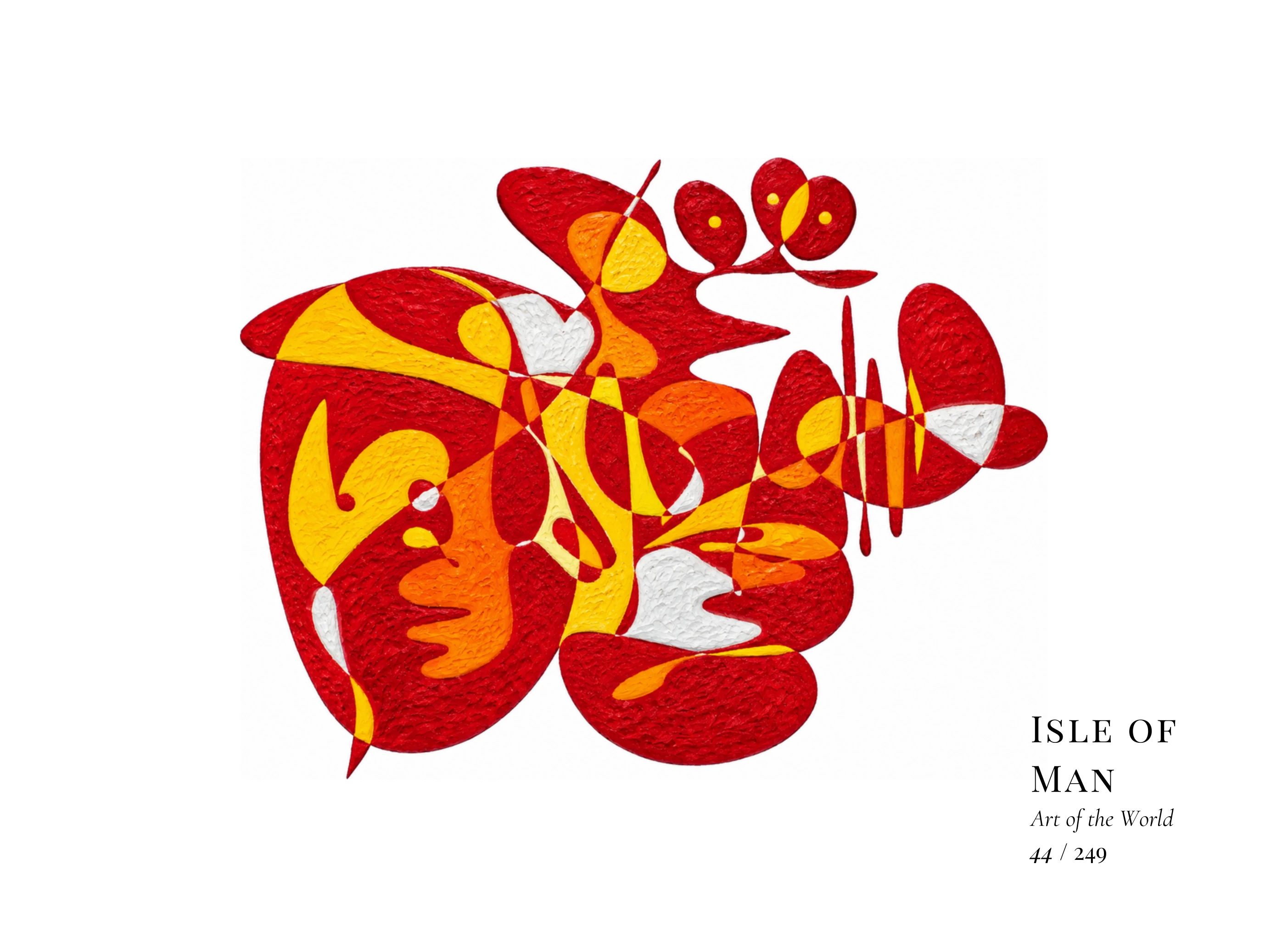 Kunstwerk über Isle of Man von Gheorghe Virtosu aus der Serie Art of the World