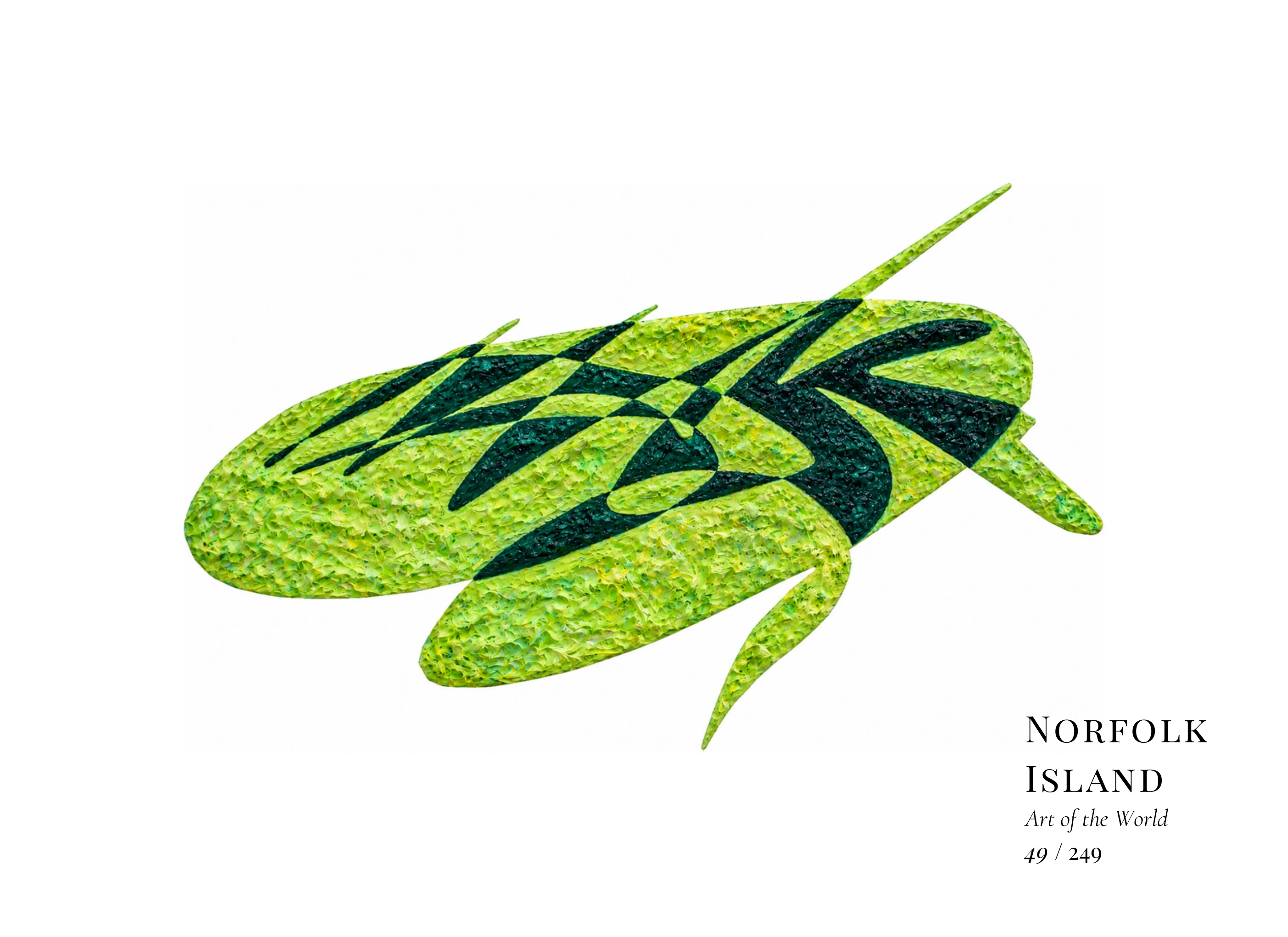 Kunstwerk über Norfolkinsel von Gheorghe Virtosu aus der Serie Art of the World