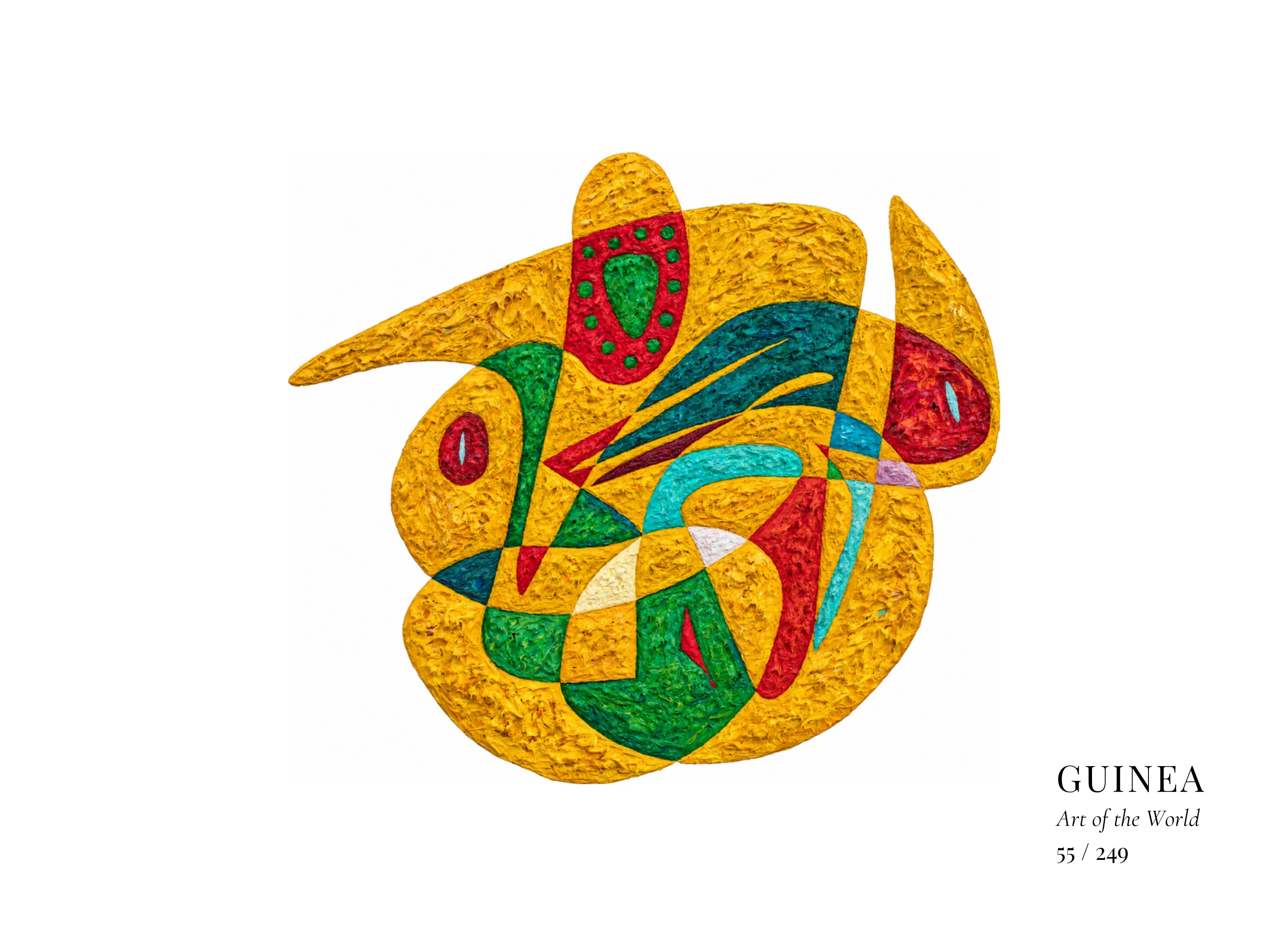 Kunstwerk über Guinea von Gheorghe Virtosu aus der Serie Art of the World