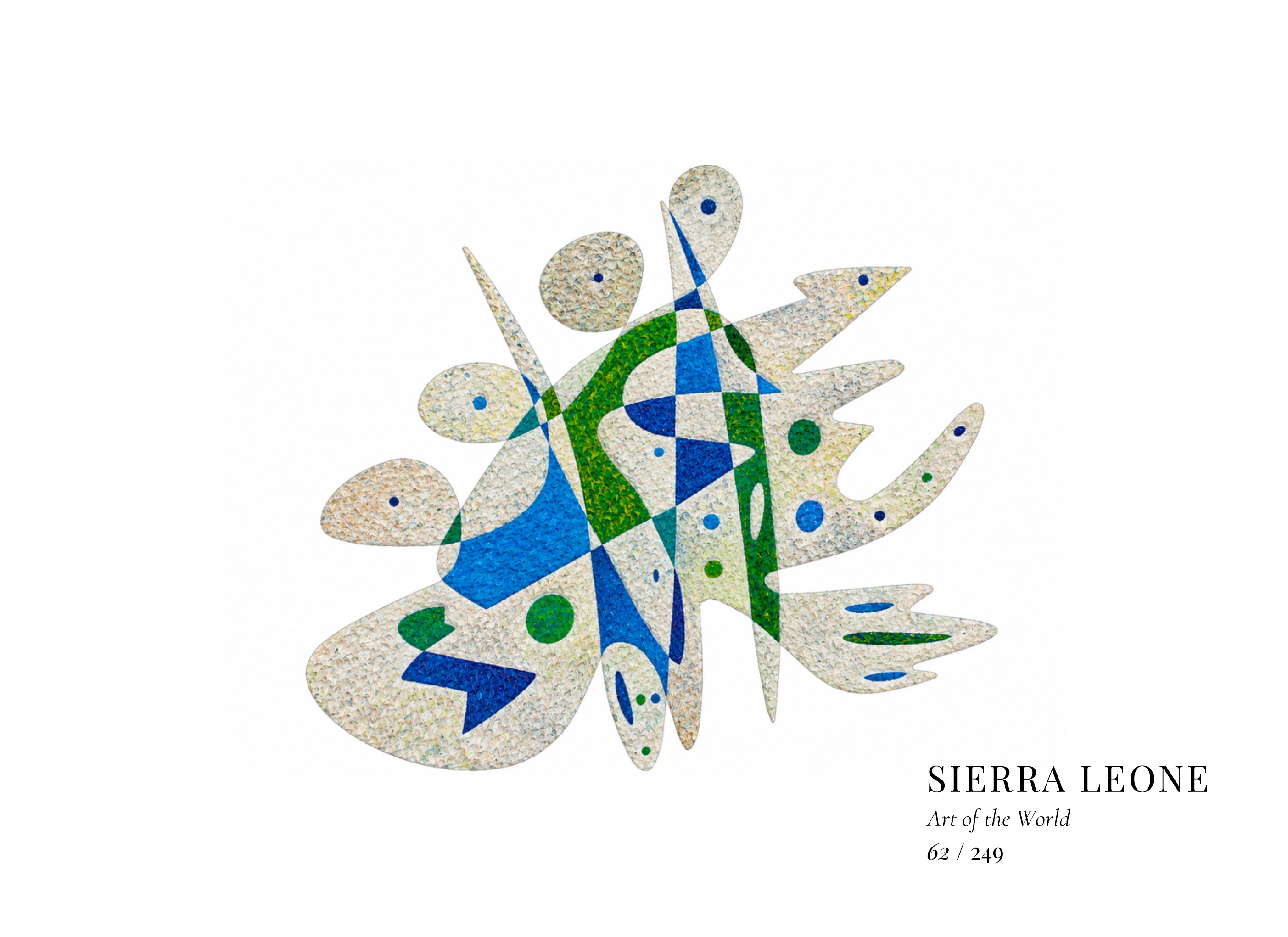 Kunstwerk über Sierra Leone von Gheorghe Virtosu aus der Serie Art of the World