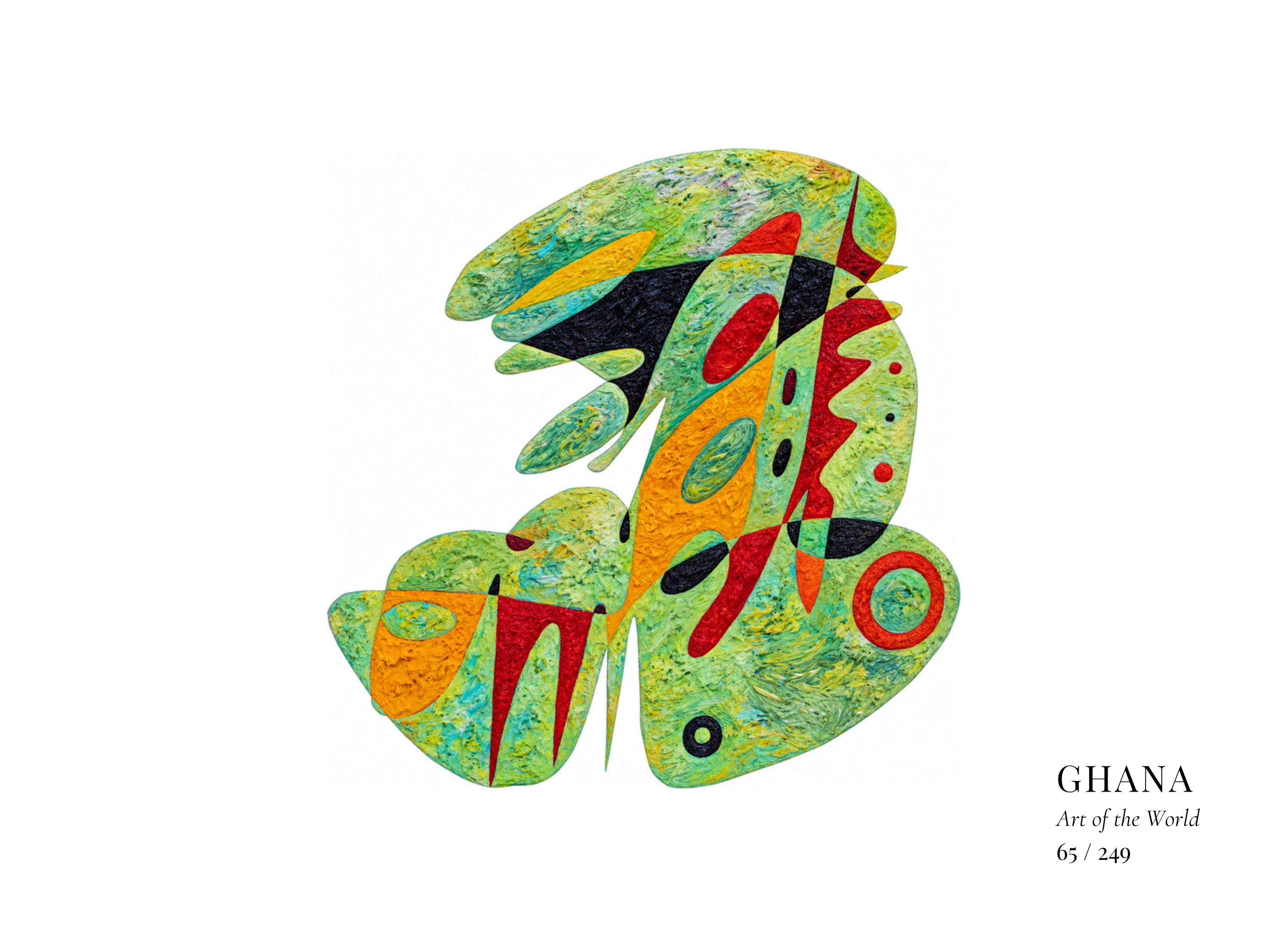 Kunstwerk über Ghana von Gheorghe Virtosu aus der Serie Art of the World