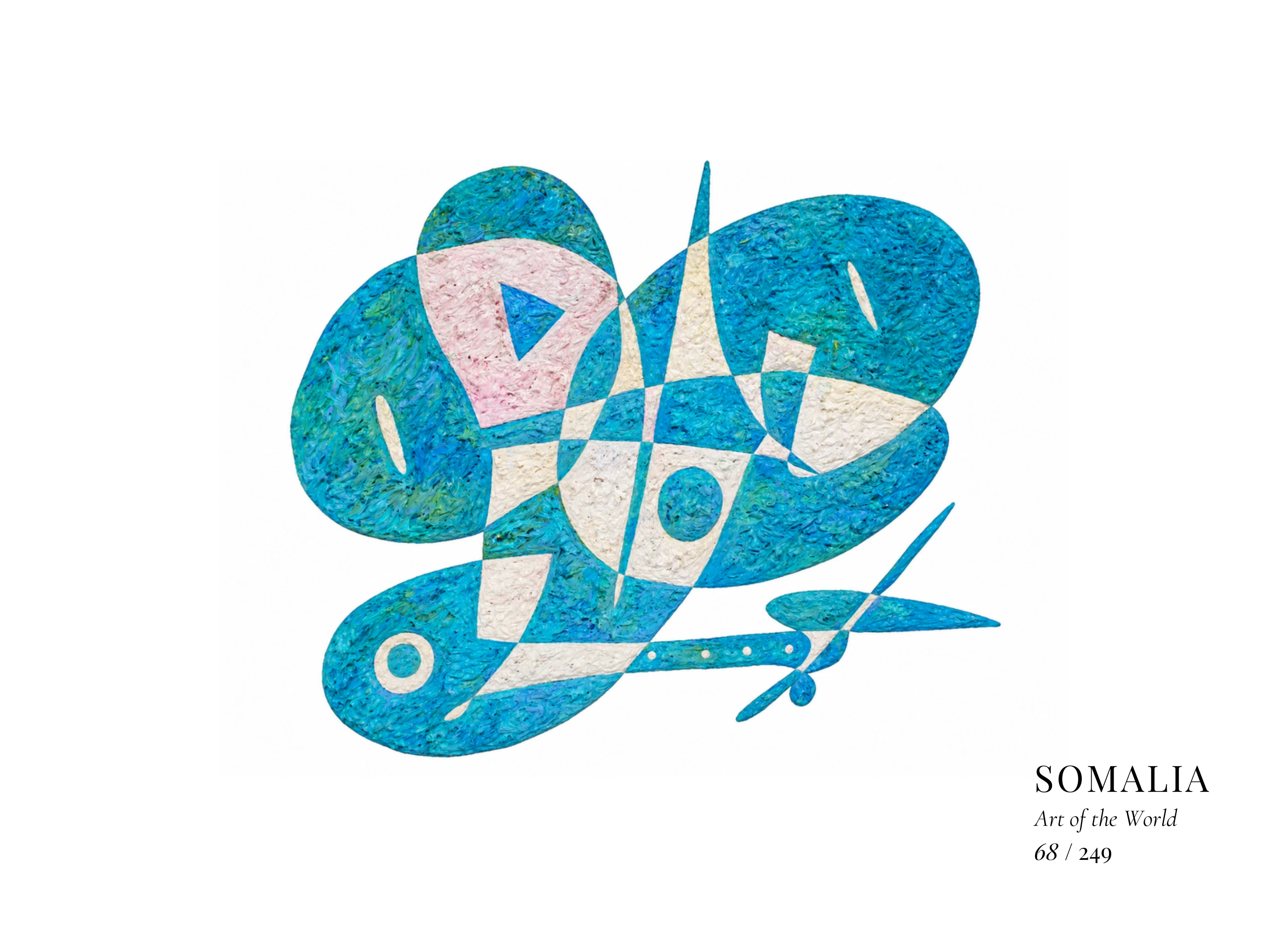 Kunstwerk über Somalia von Gheorghe Virtosu aus der Serie Art of the World