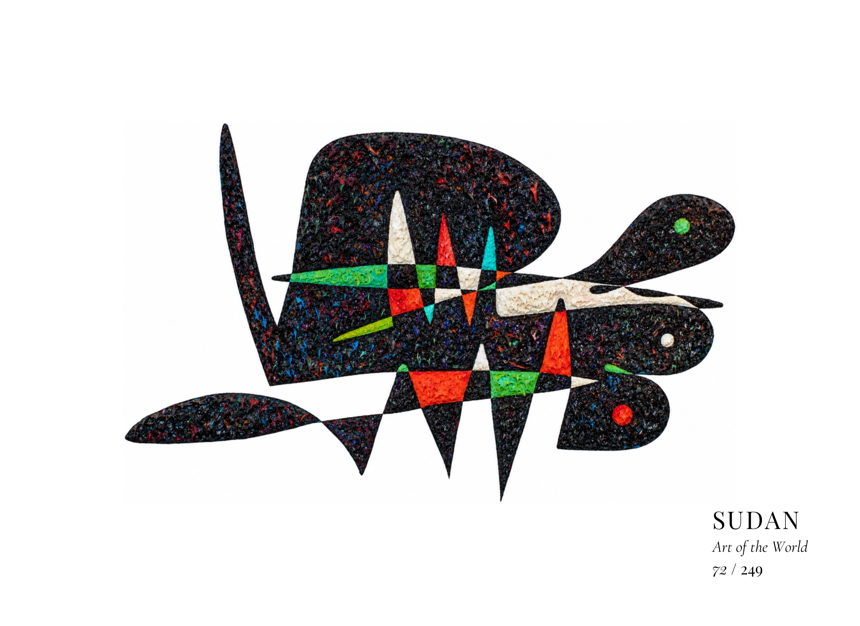 Kunstwerk über Sudan von Gheorghe Virtosu aus der Serie Art of the World