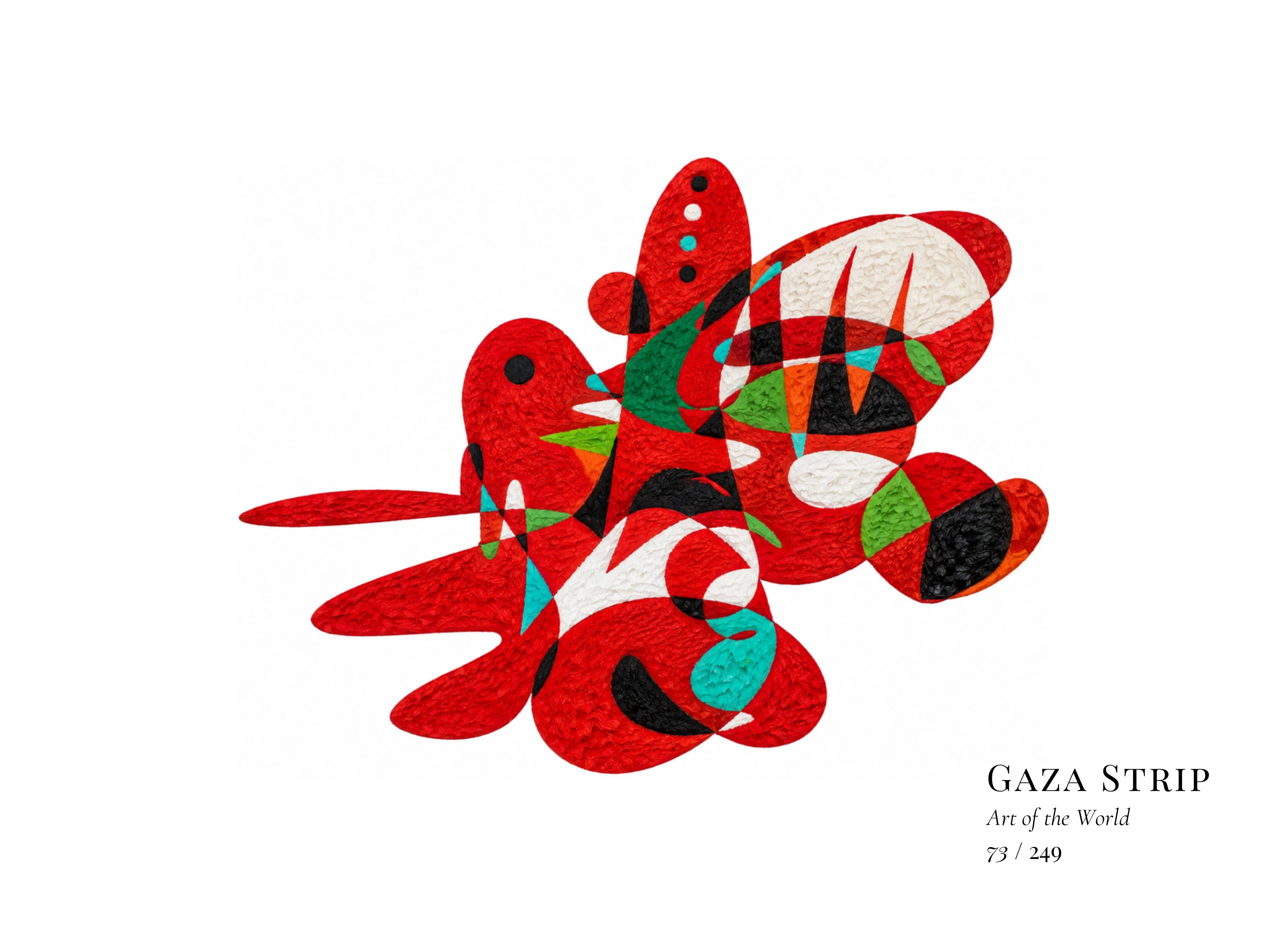 Kunstwerk über Gazastreifen von Gheorghe Virtosu aus der Serie Art of the World