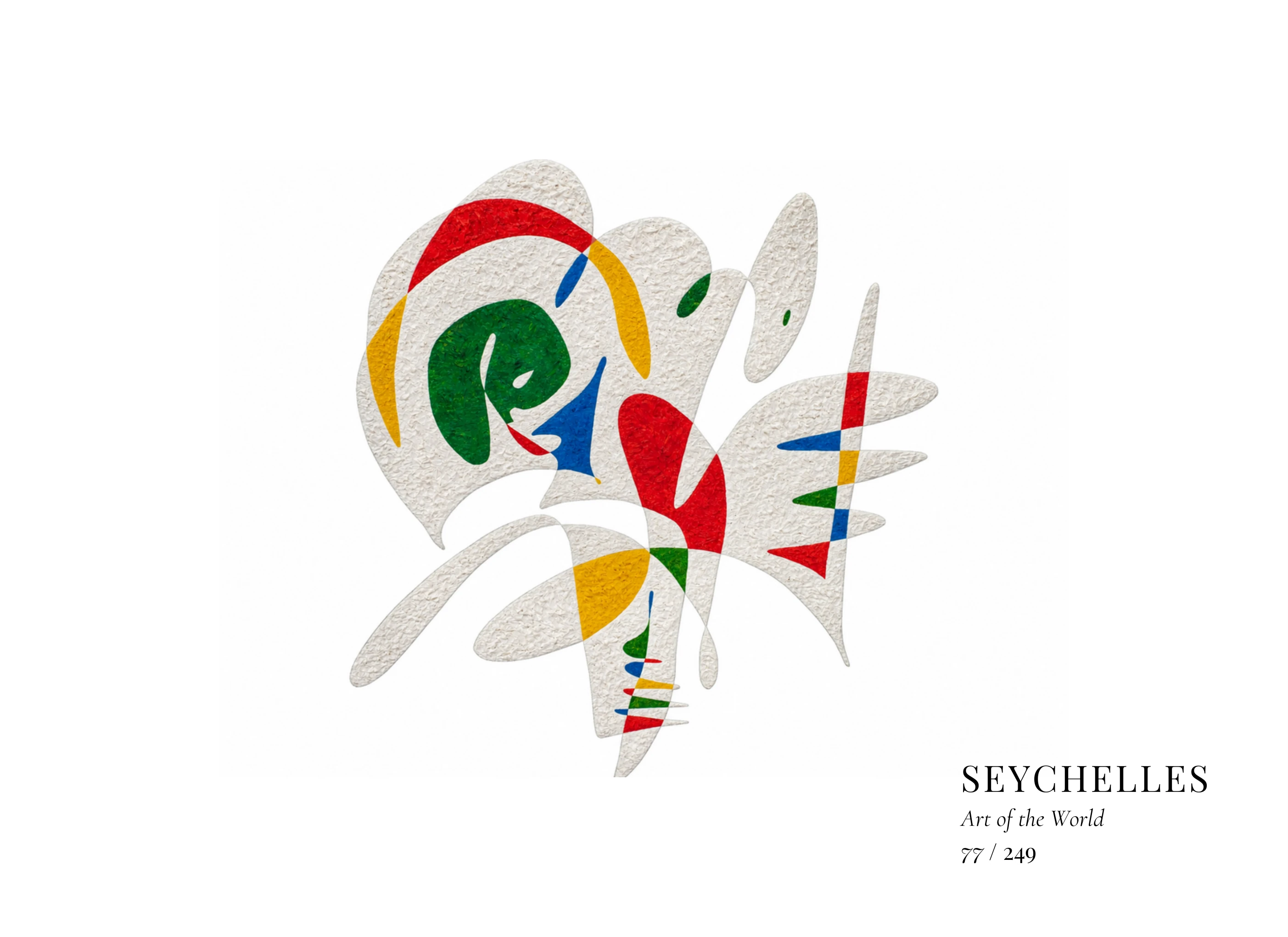 Kunstwerk über Seychellen von Gheorghe Virtosu aus der Serie Art of the World