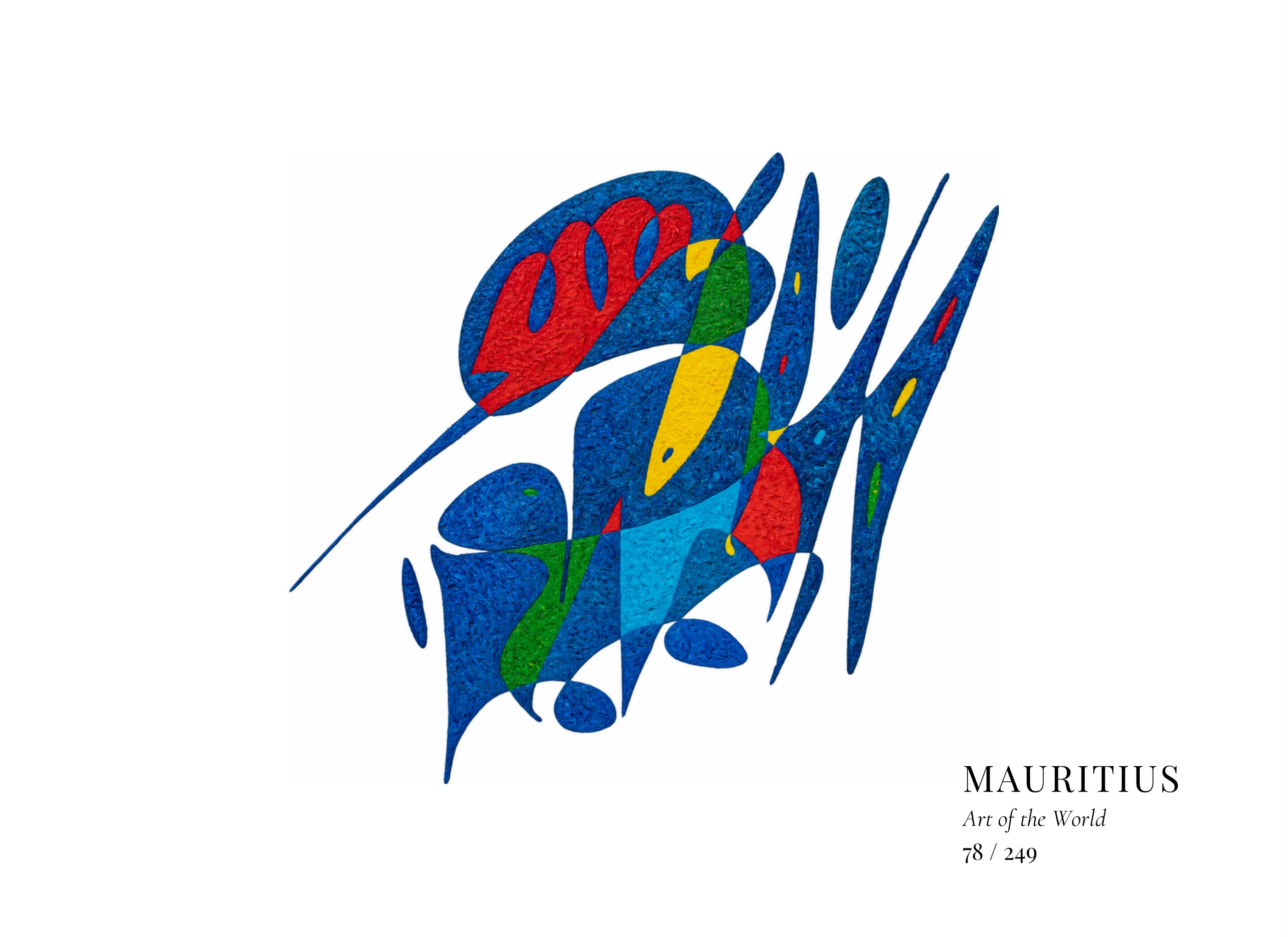 Kunstwerk über Mauritius von Gheorghe Virtosu aus der Serie Art of the World