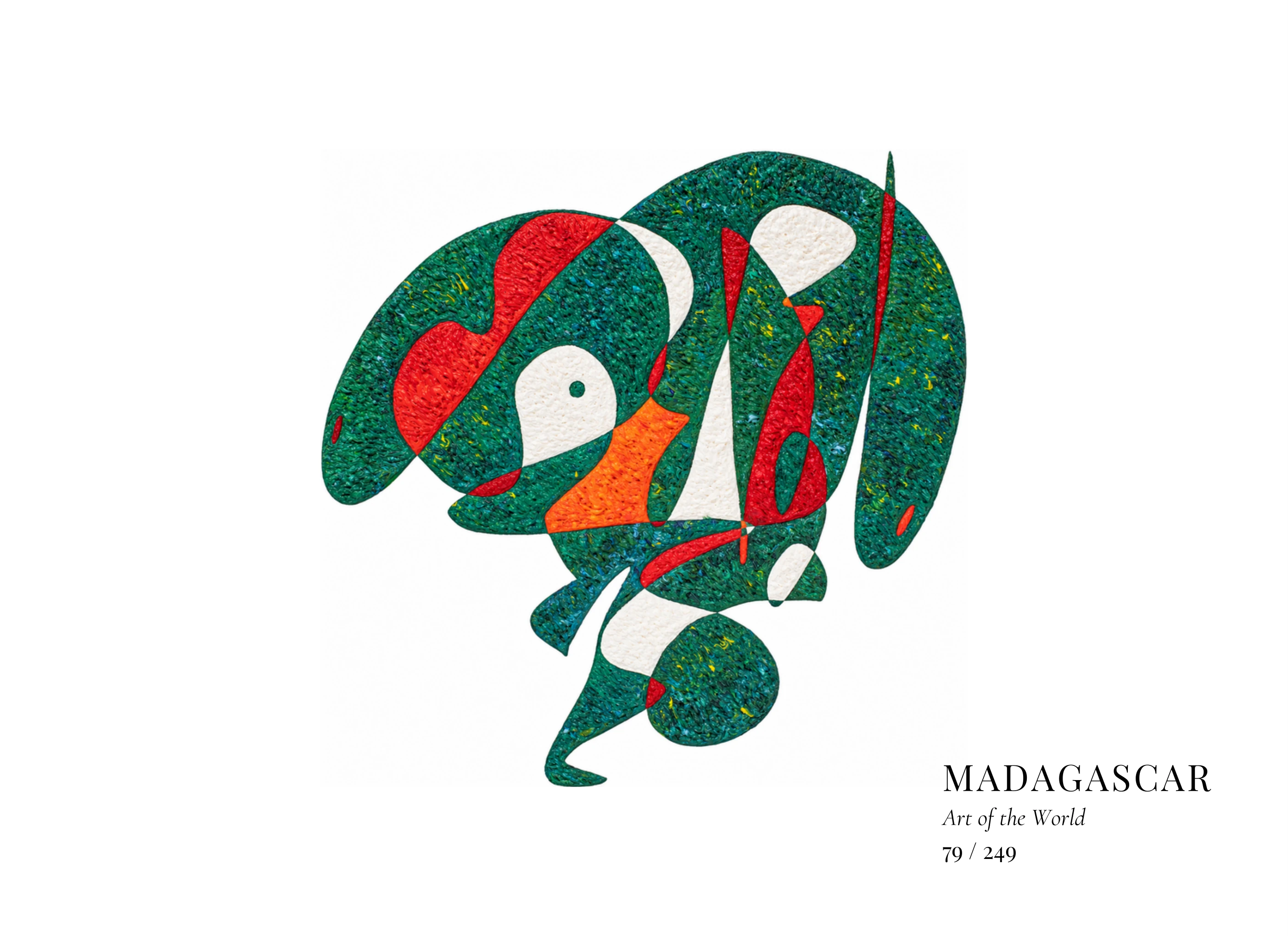Kunstwerk über Madagaskar von Gheorghe Virtosu aus der Serie Art of the World
