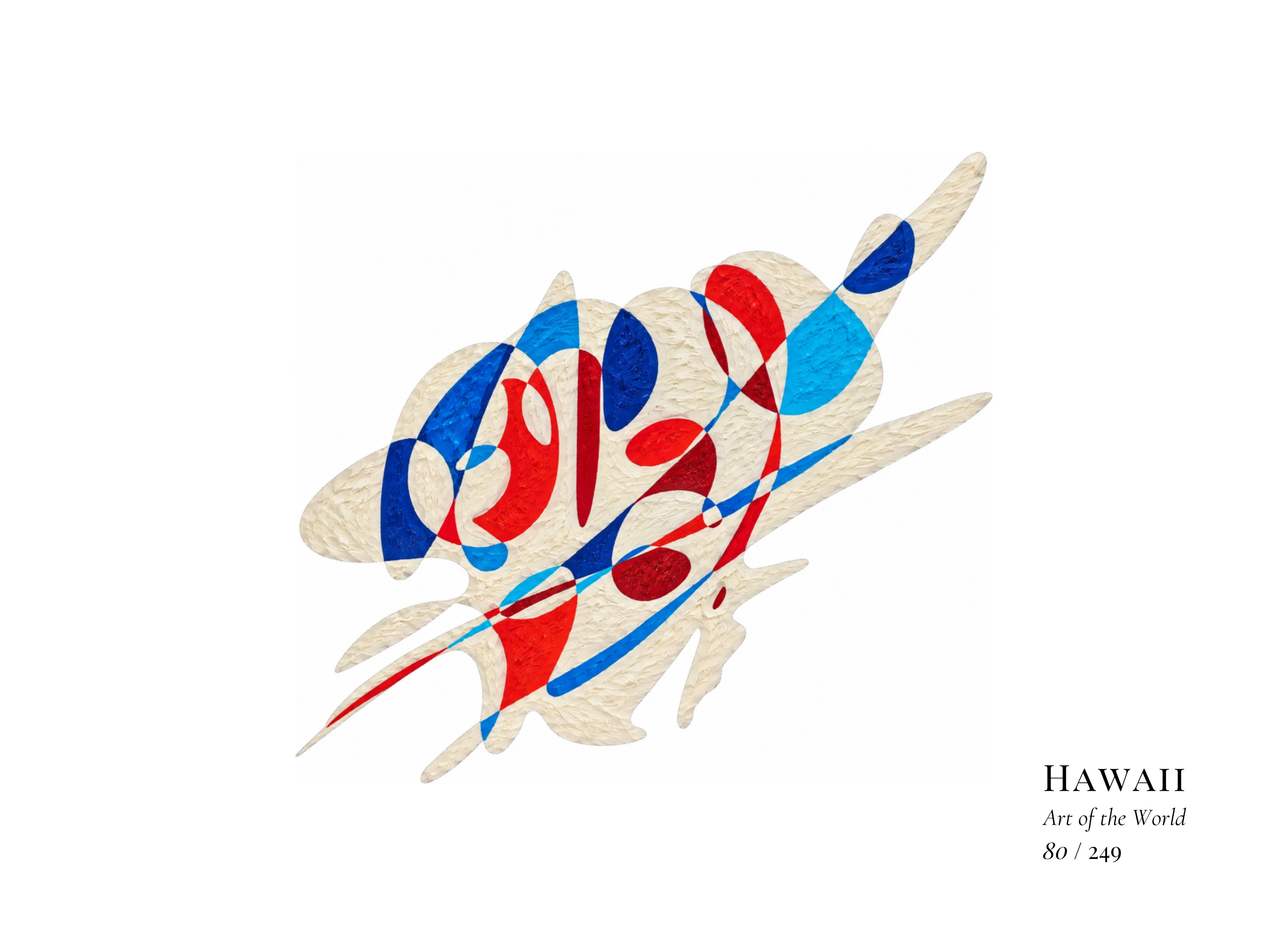 Kunstwerk über Hawaii von Gheorghe Virtosu aus der Serie Art of the World