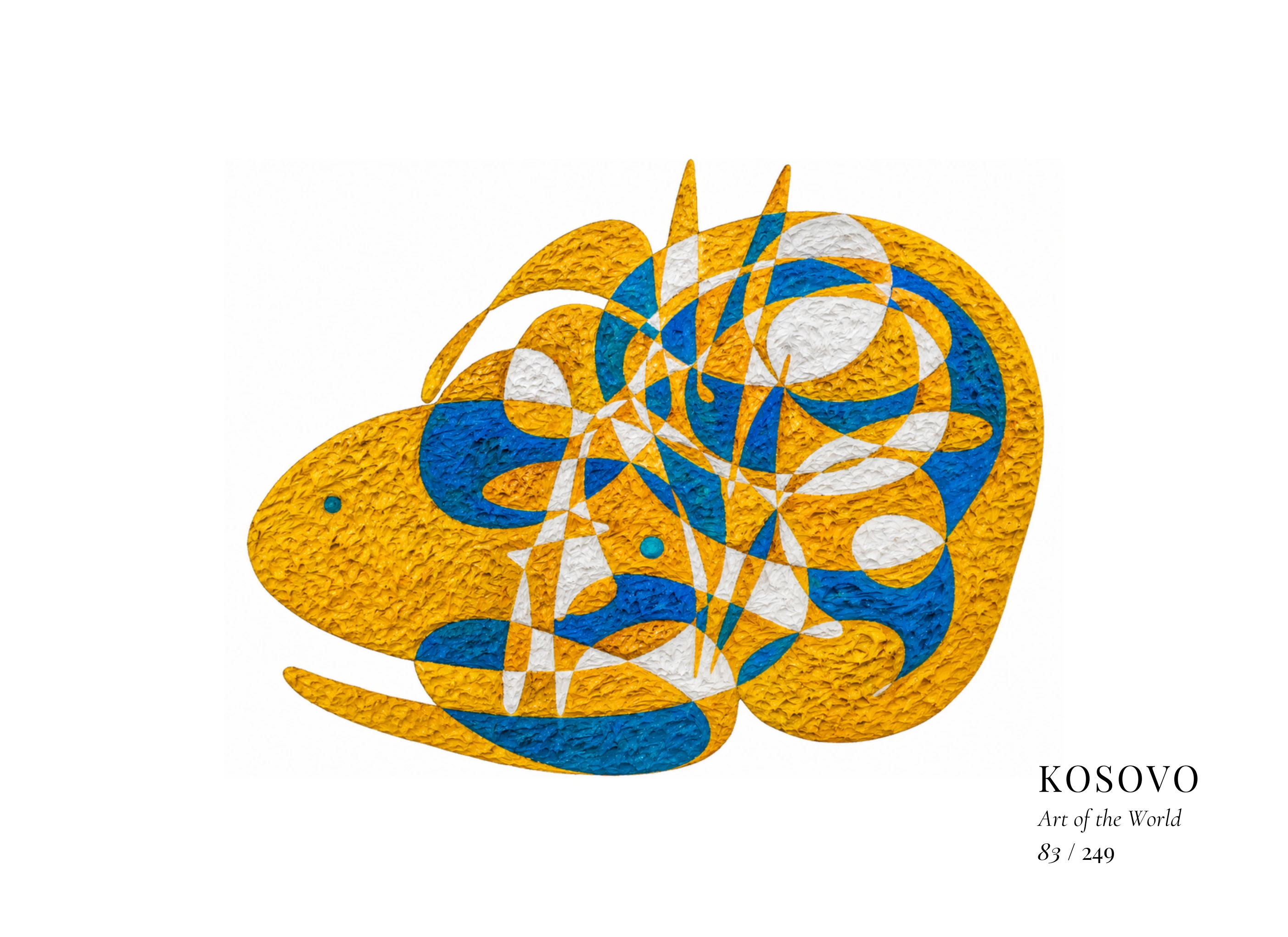 Kunstwerk über Kosovo von Gheorghe Virtosu aus der Serie Art of the World