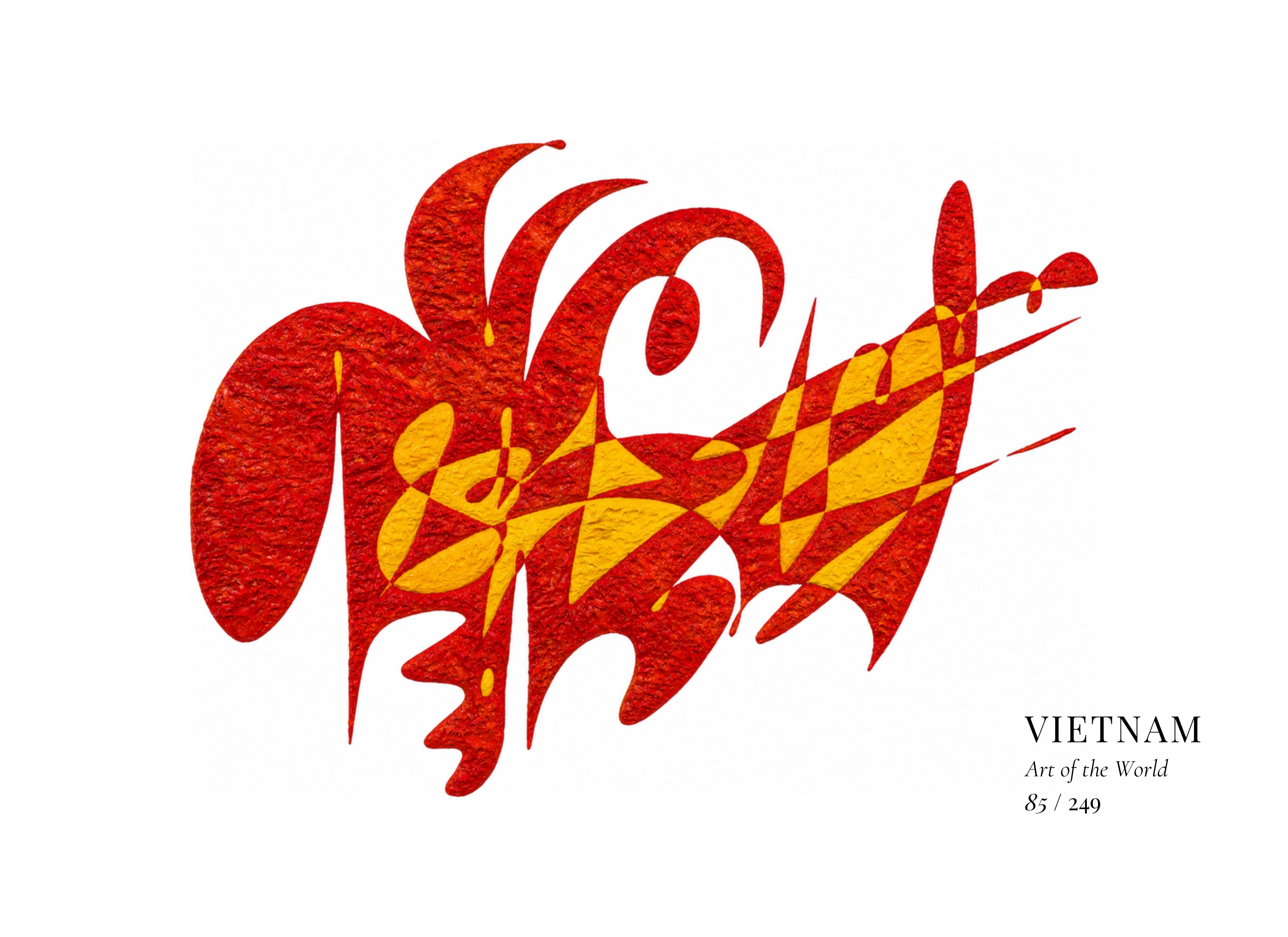 Kunstwerk über Vietnam von Gheorghe Virtosu aus der Serie Art of the World