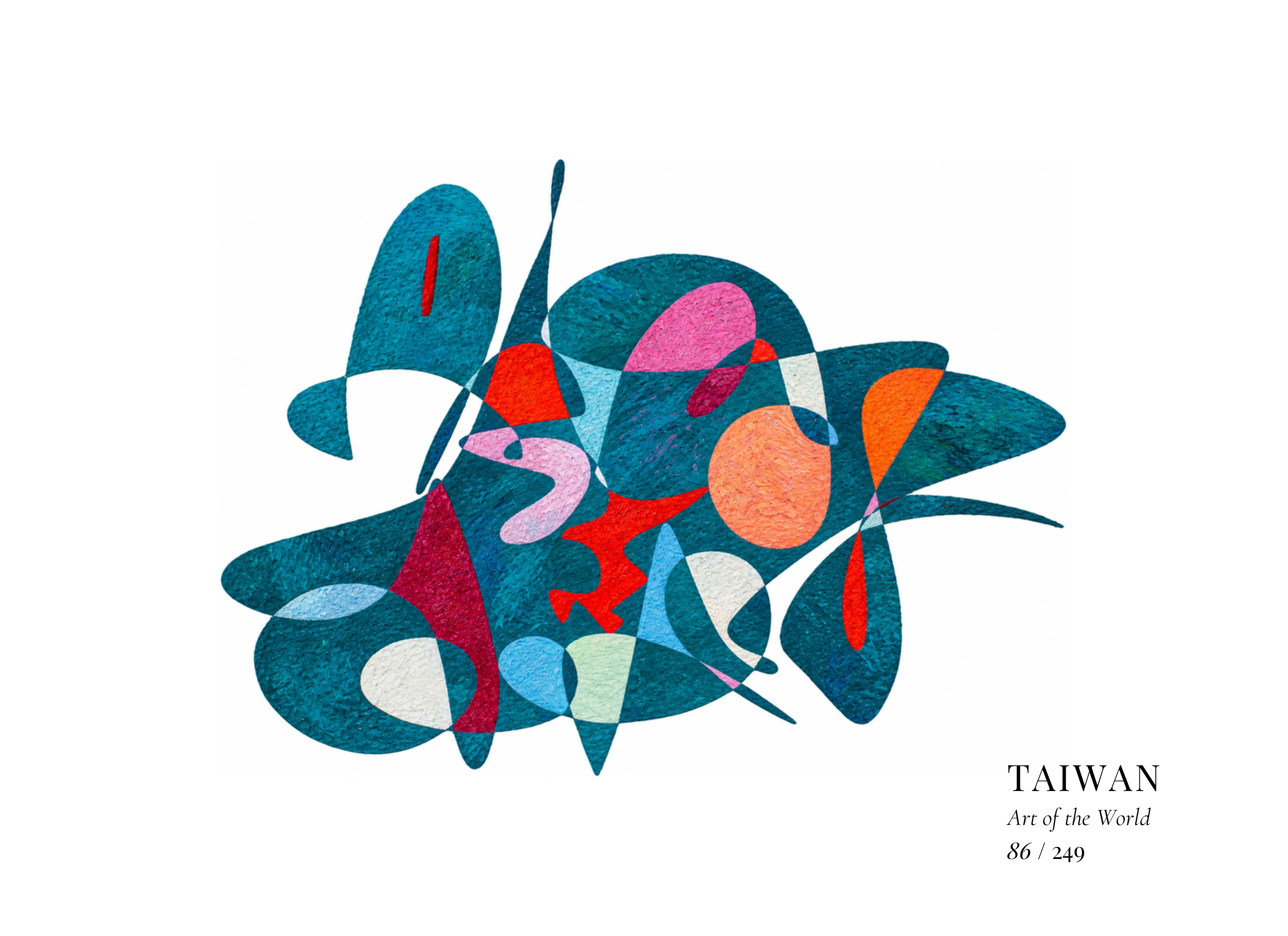 Kunstwerk über Taiwan von Gheorghe Virtosu aus der Serie Art of the World