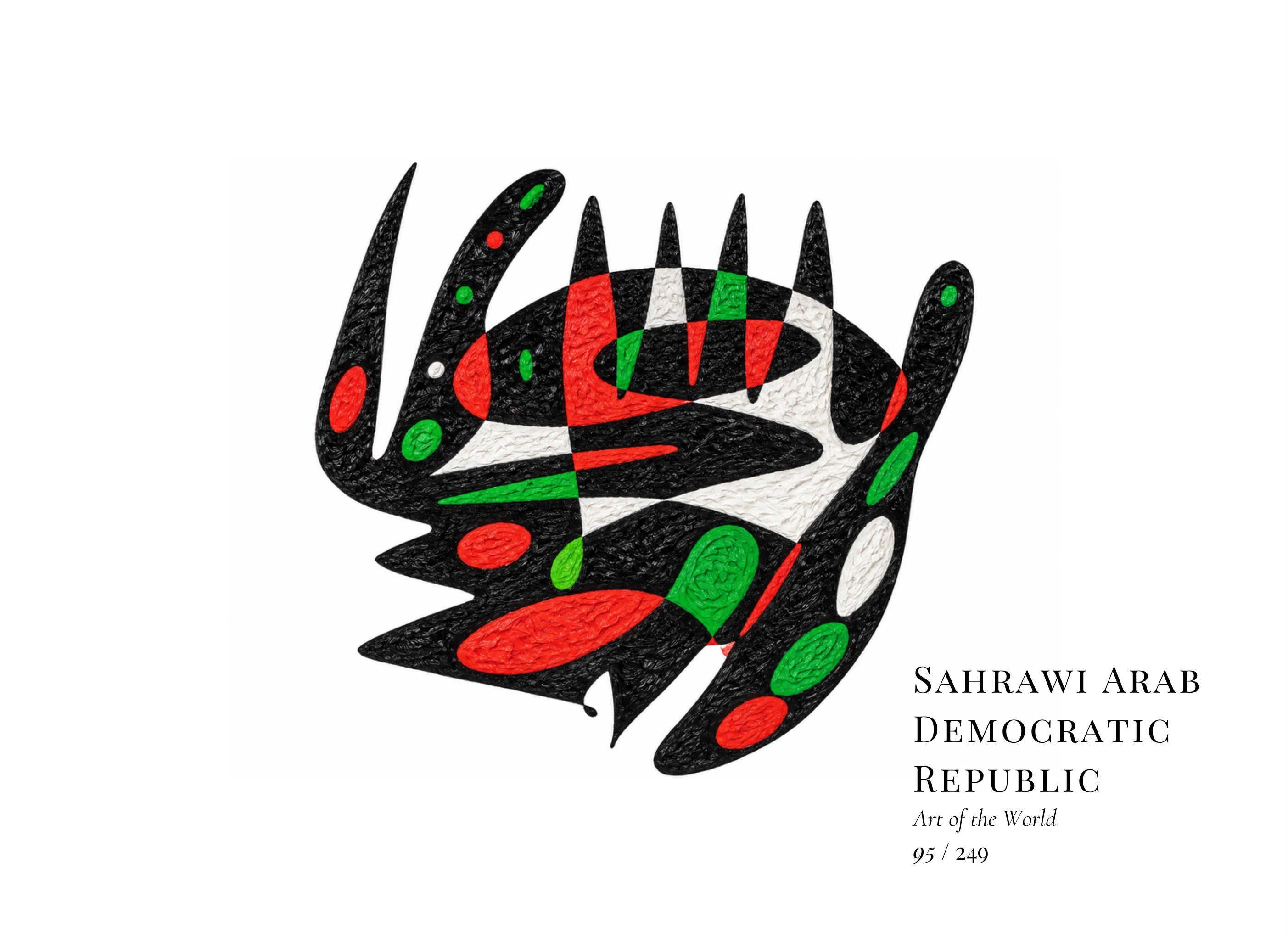 Kunstwerk über Demokratische Arabische Republik Sahara von Gheorghe Virtosu aus der Serie Art of the World