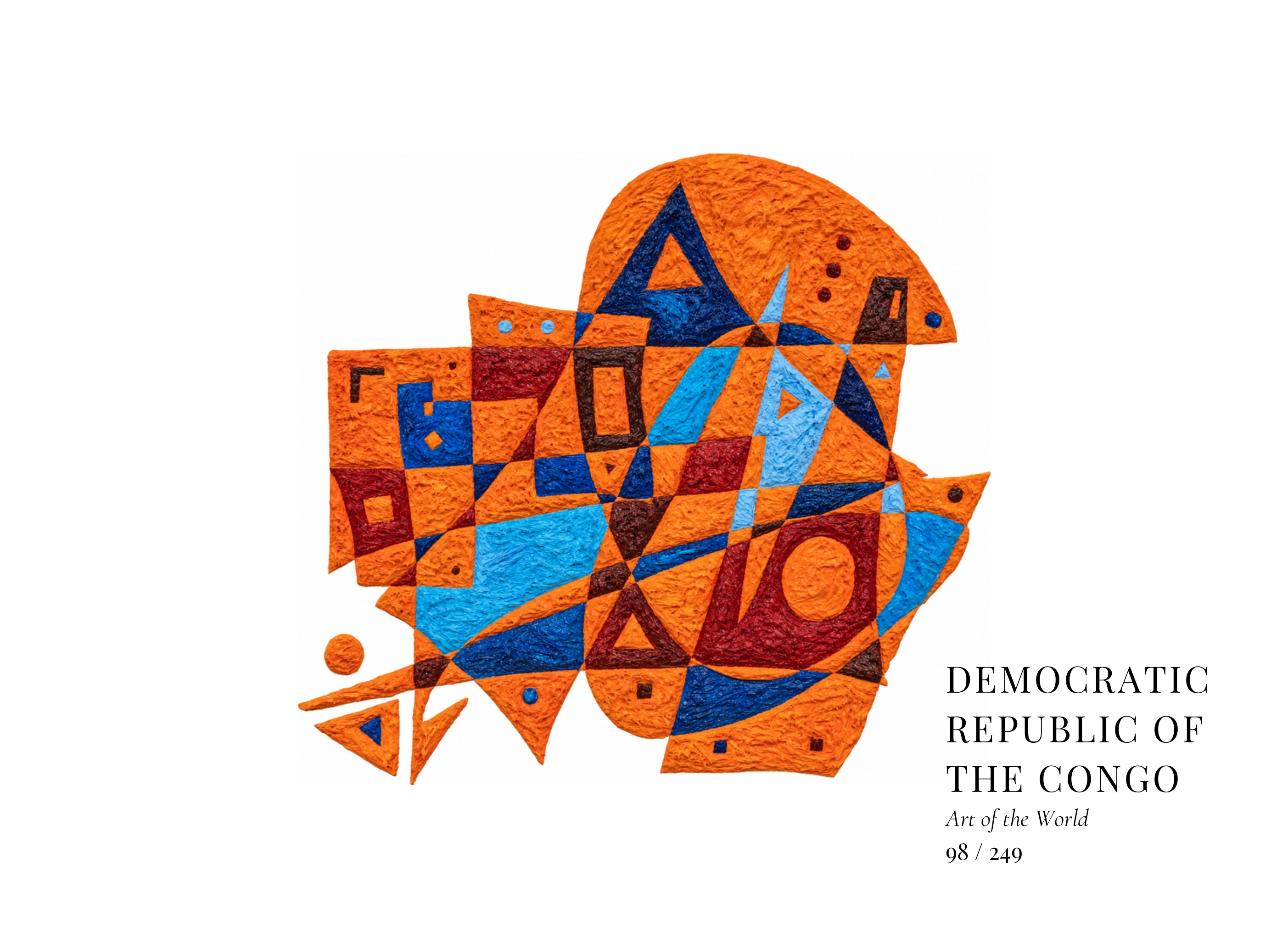 Kunstwerk über Demokratische Republik Kongo von Gheorghe Virtosu aus der Serie Art of the World